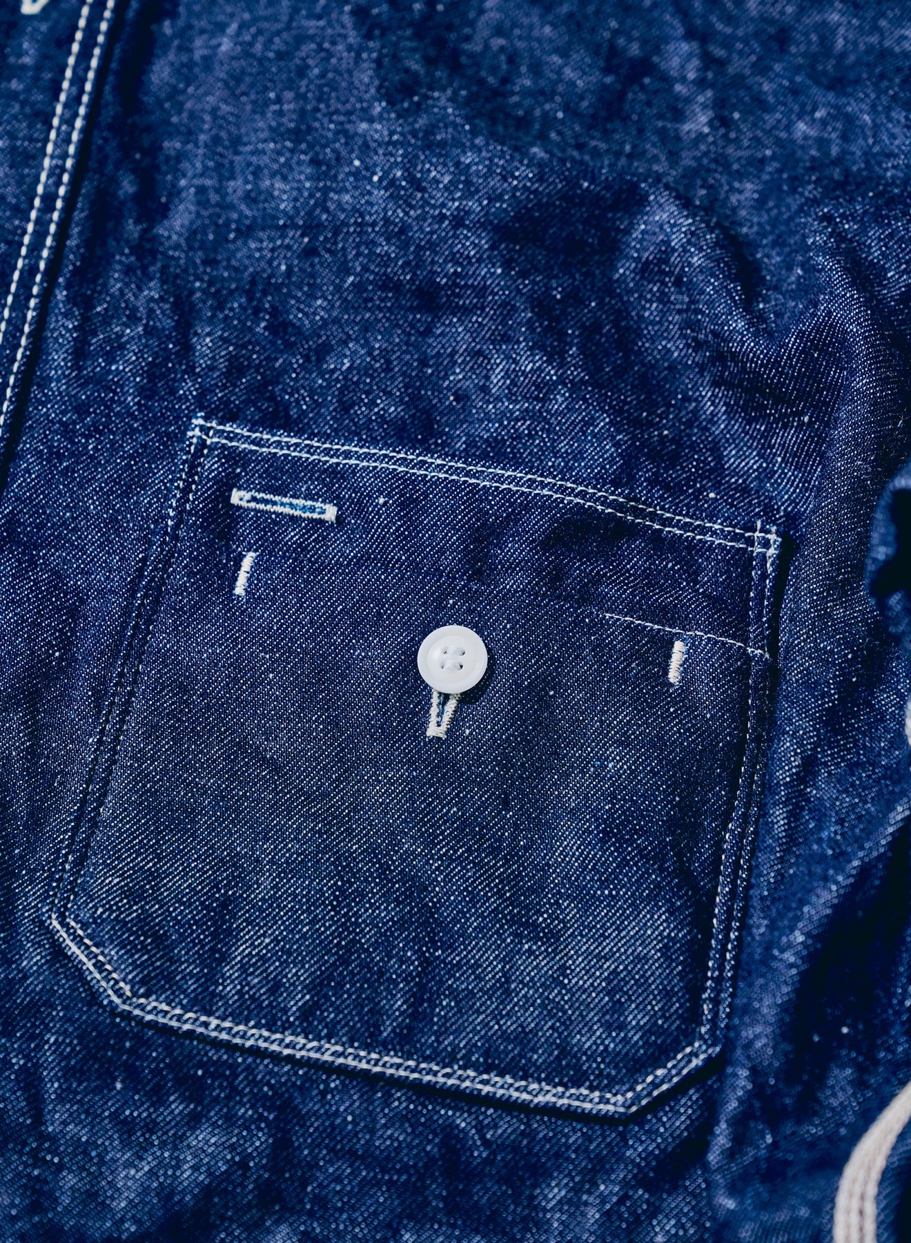 SJWS-SC02W Samurai Cotton Denim Work Shirt Indigo