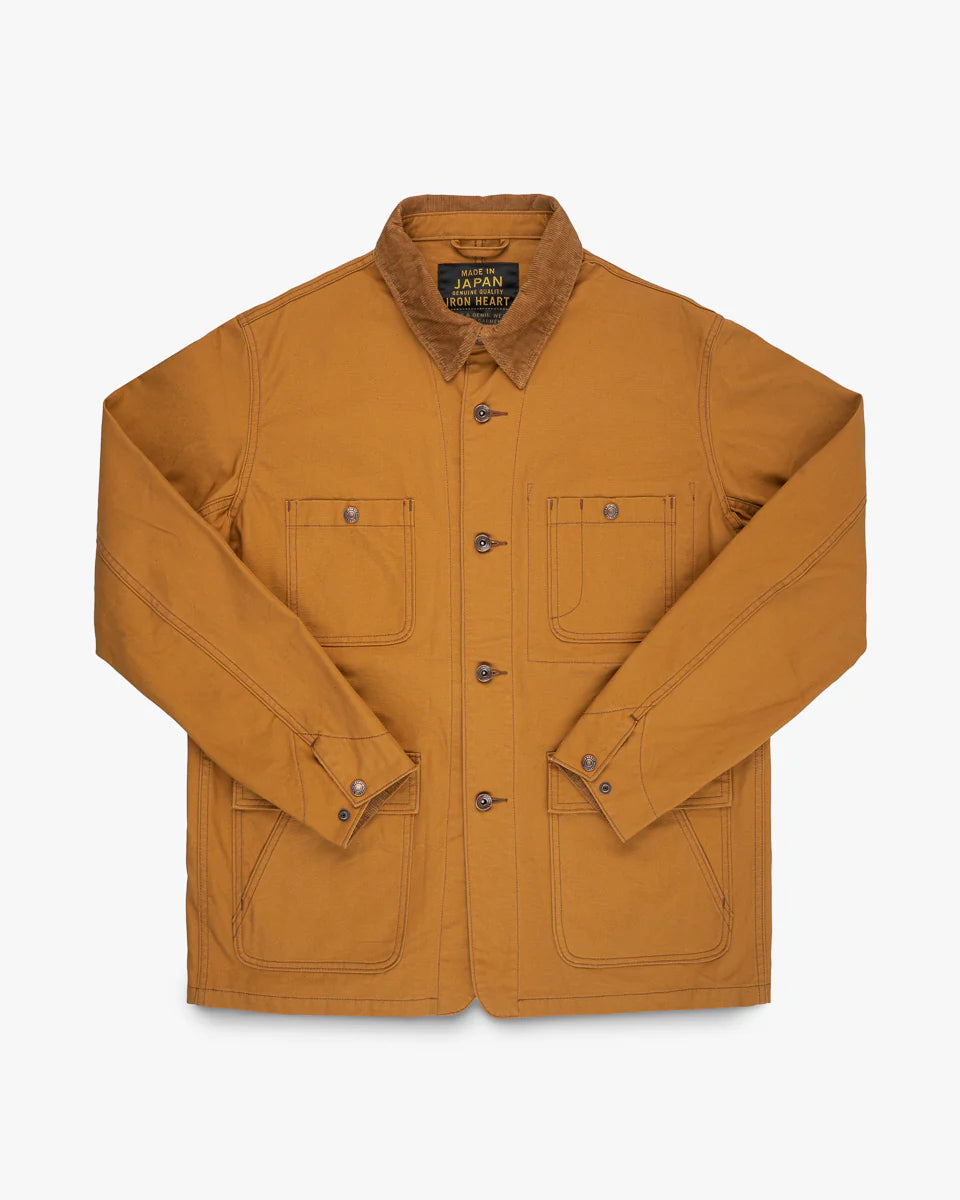 IHJ-148 10oz Kurashikizome Organic Cotton Duck Chore Jacket Brown