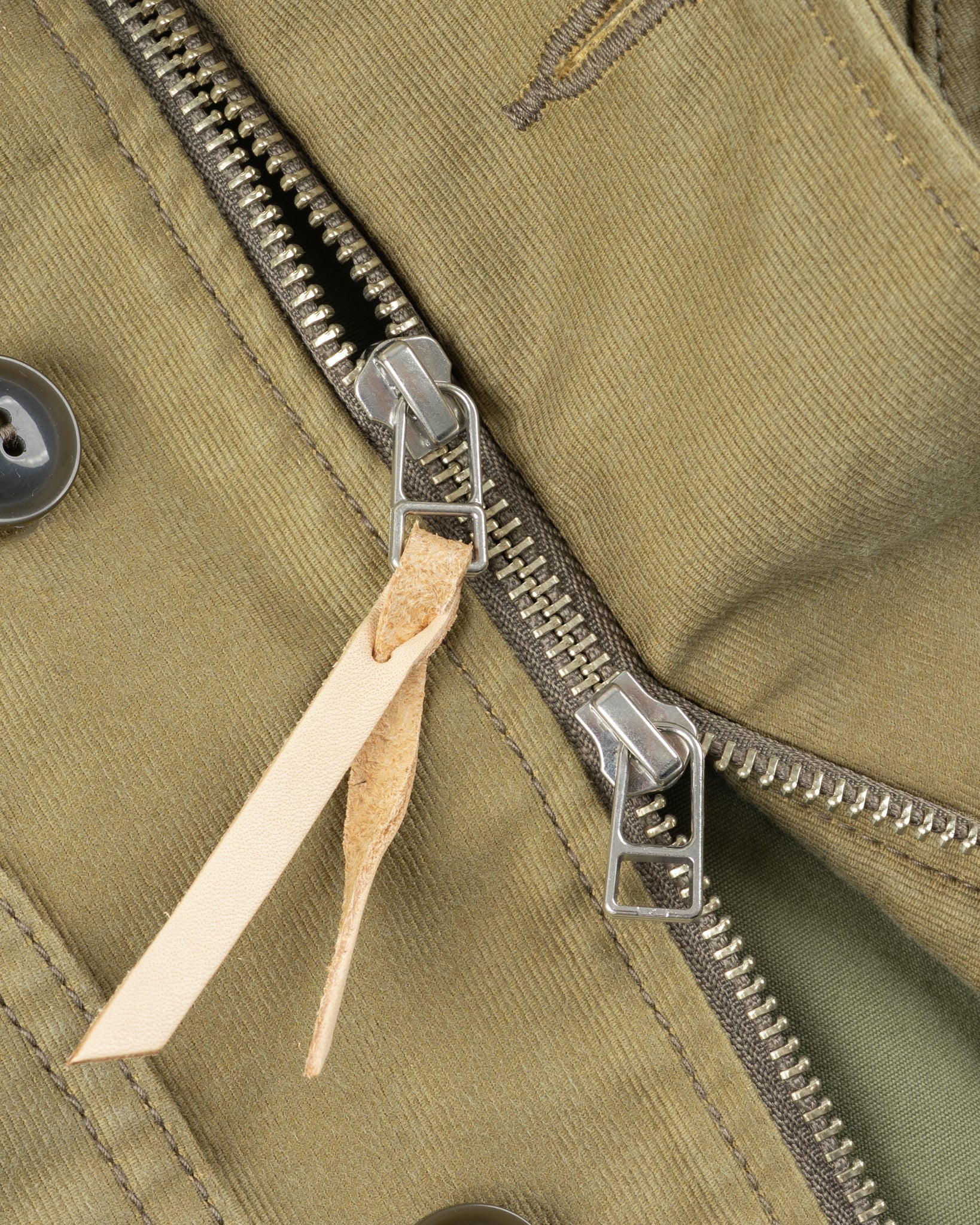 IHM-48-KHA 12oz Whipcord Lightweight N1 Deck Jacket - Khaki