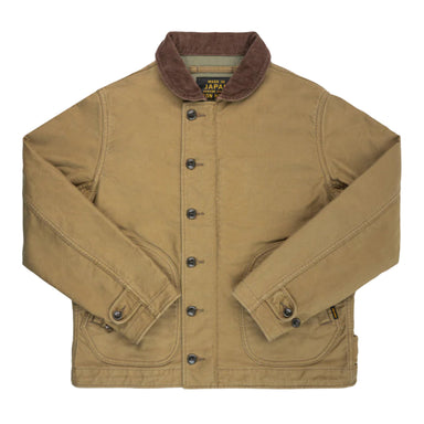 Brown jacket with a brown collar on a white background