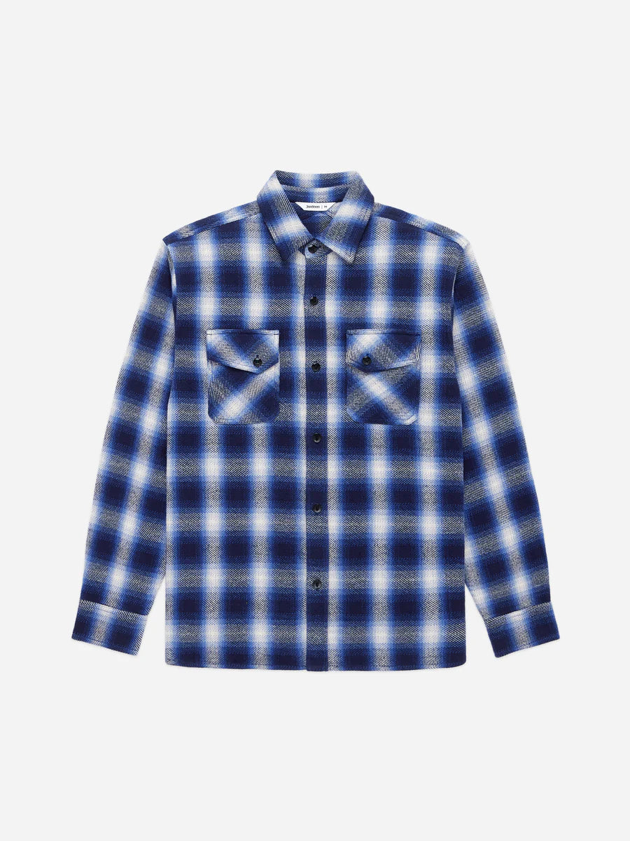 Crosscut Flannel Royal Blue