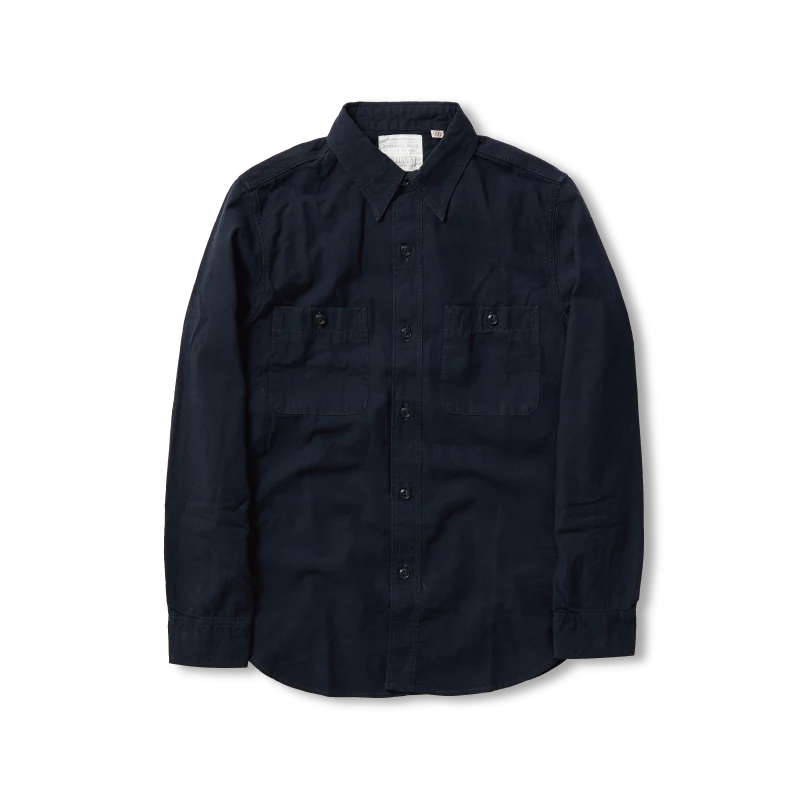4810-22 Selvedge Chambray Shirt Black