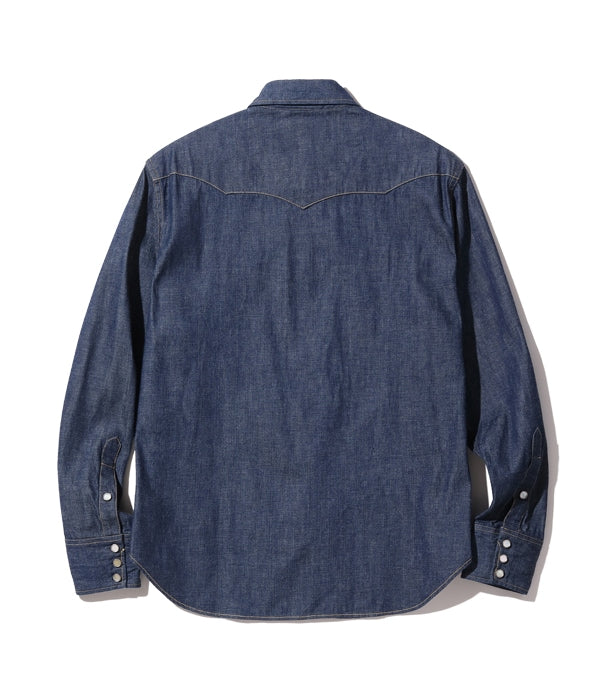 SC28190 9oz Blue Denim Western Shirt