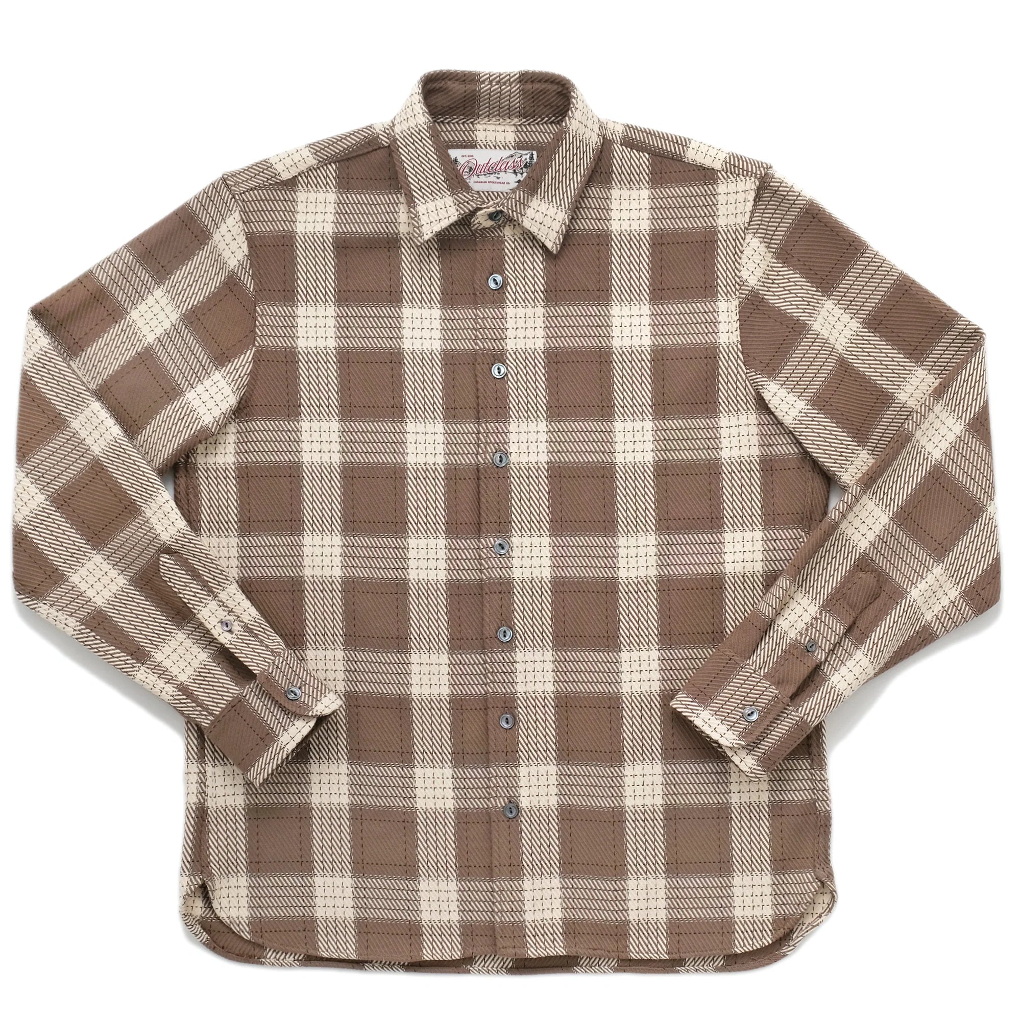 Taupe Check Easy Shirt