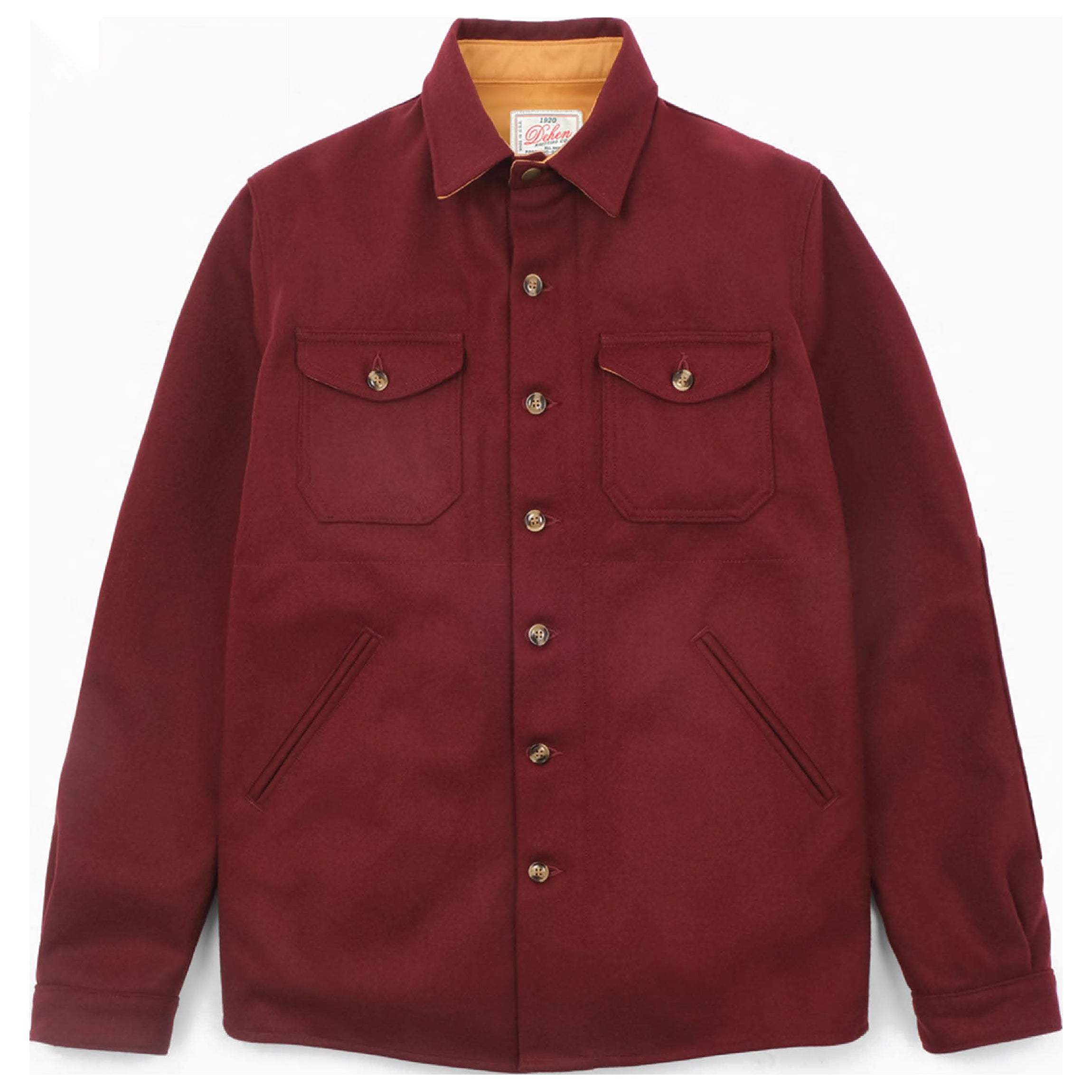 Crissman Overshirt Wool Burgundy