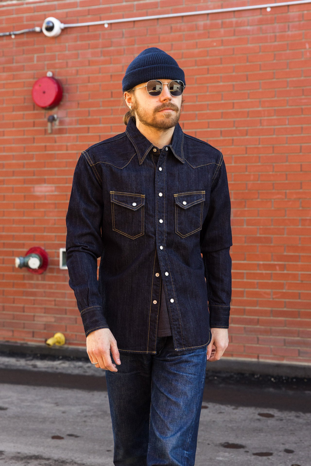 FN-SDW-001L 10oz Denim Western Shirt