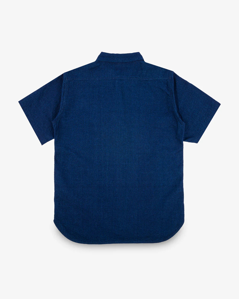 IHSH-417-IND 5oz Double Gauze Short Sleeved Work Shirt Indigo