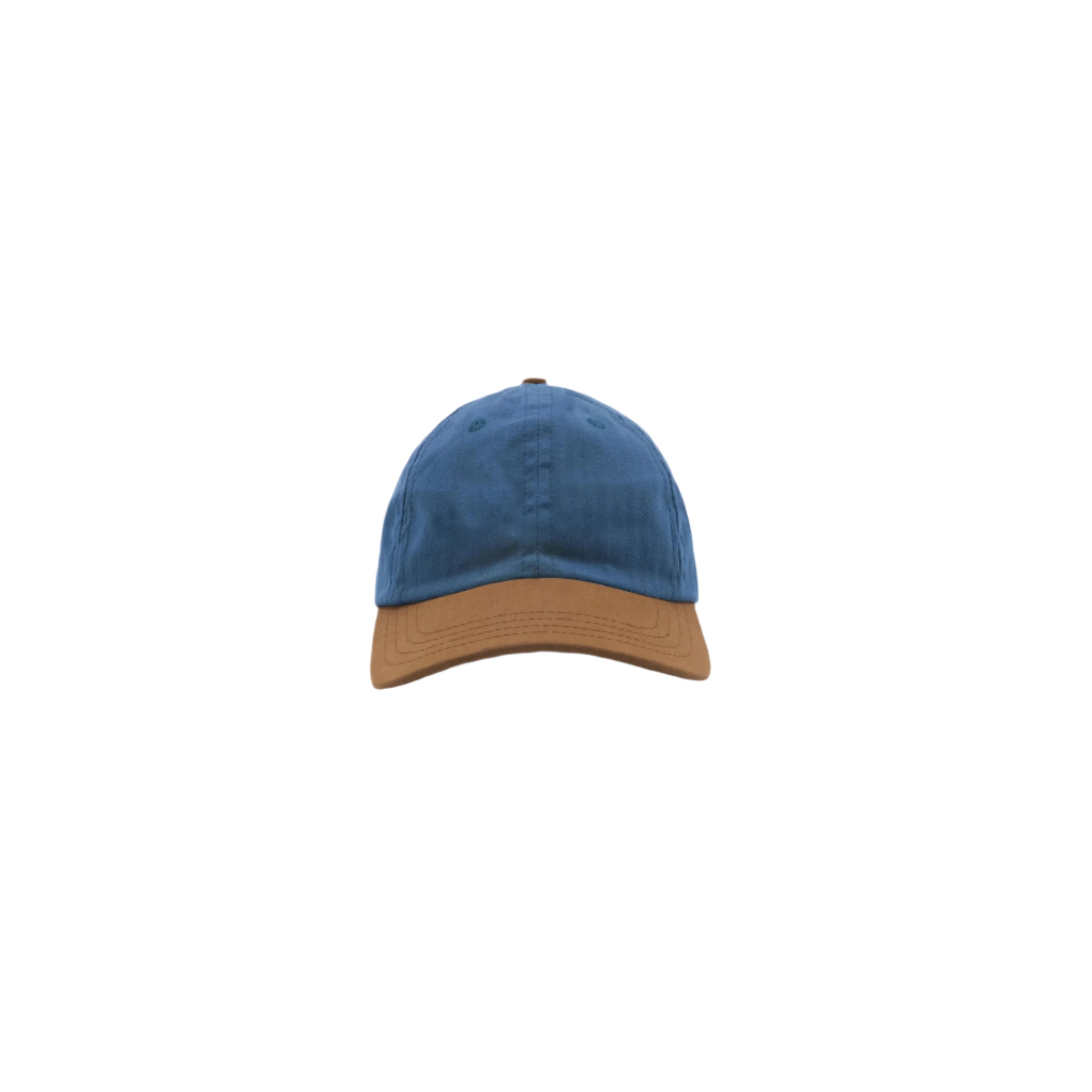 Unstructured Baseball Hat Mock Blue/Nicotine