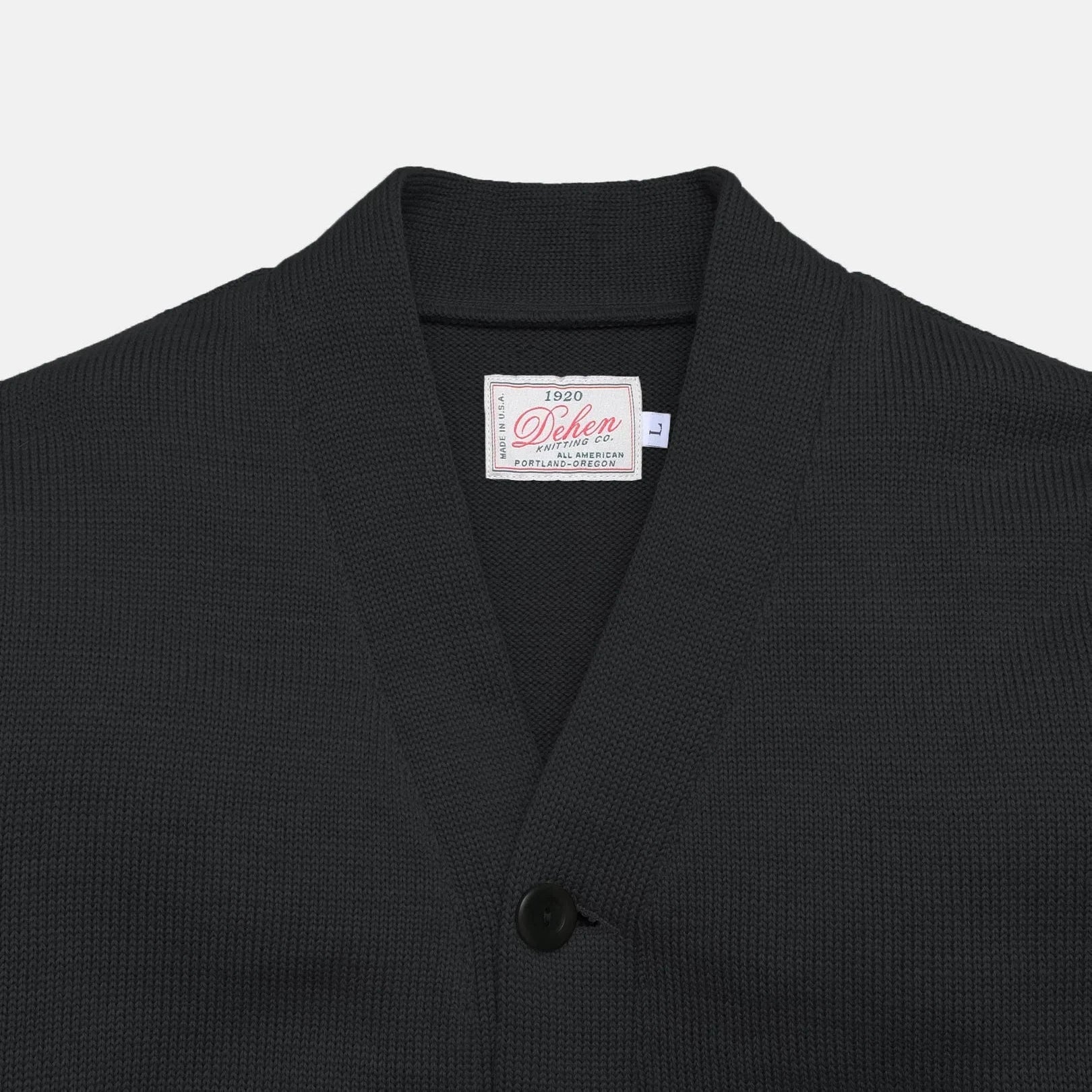Classic Cardigan Sweater Dark Charcoal