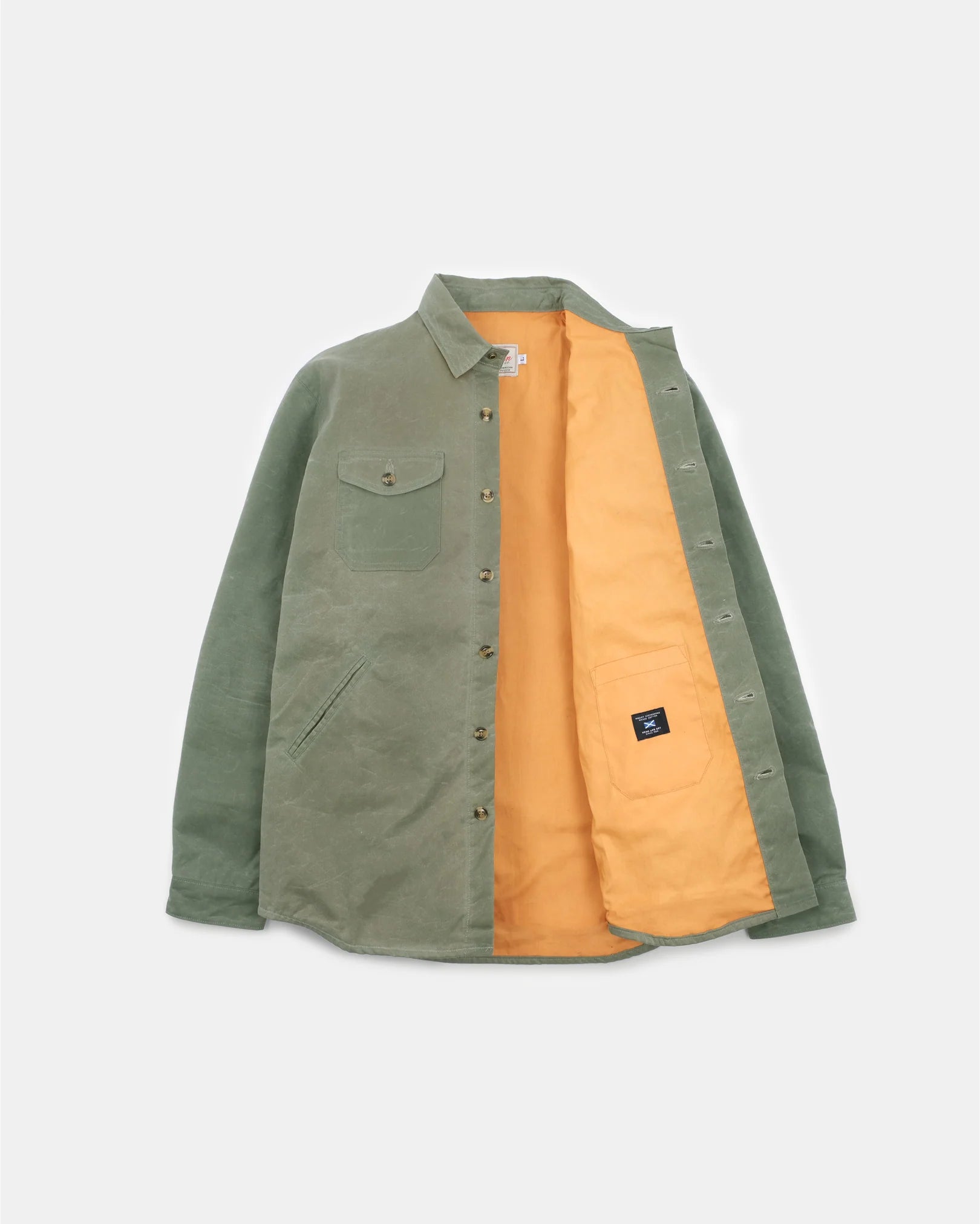 Crissman Overshirt Everwax Light Moss