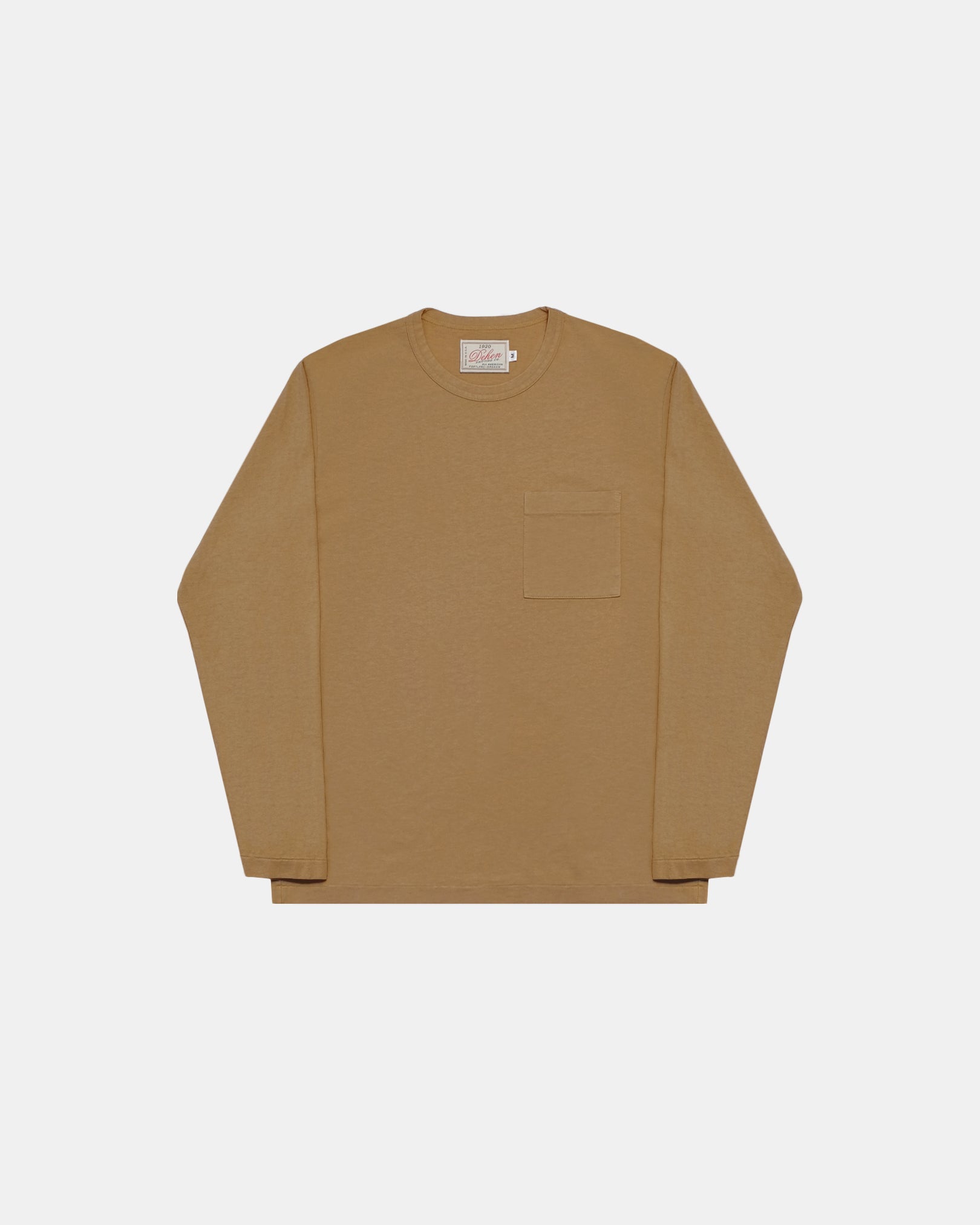 Heavy Duty Long Sleeve Pocket Tee Fawn
