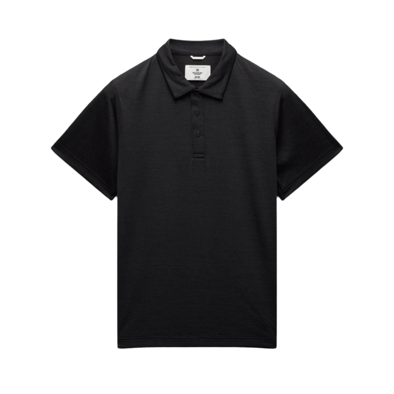 Solotex Mesh Tiebreaker Standard Fit Polo Heather Black