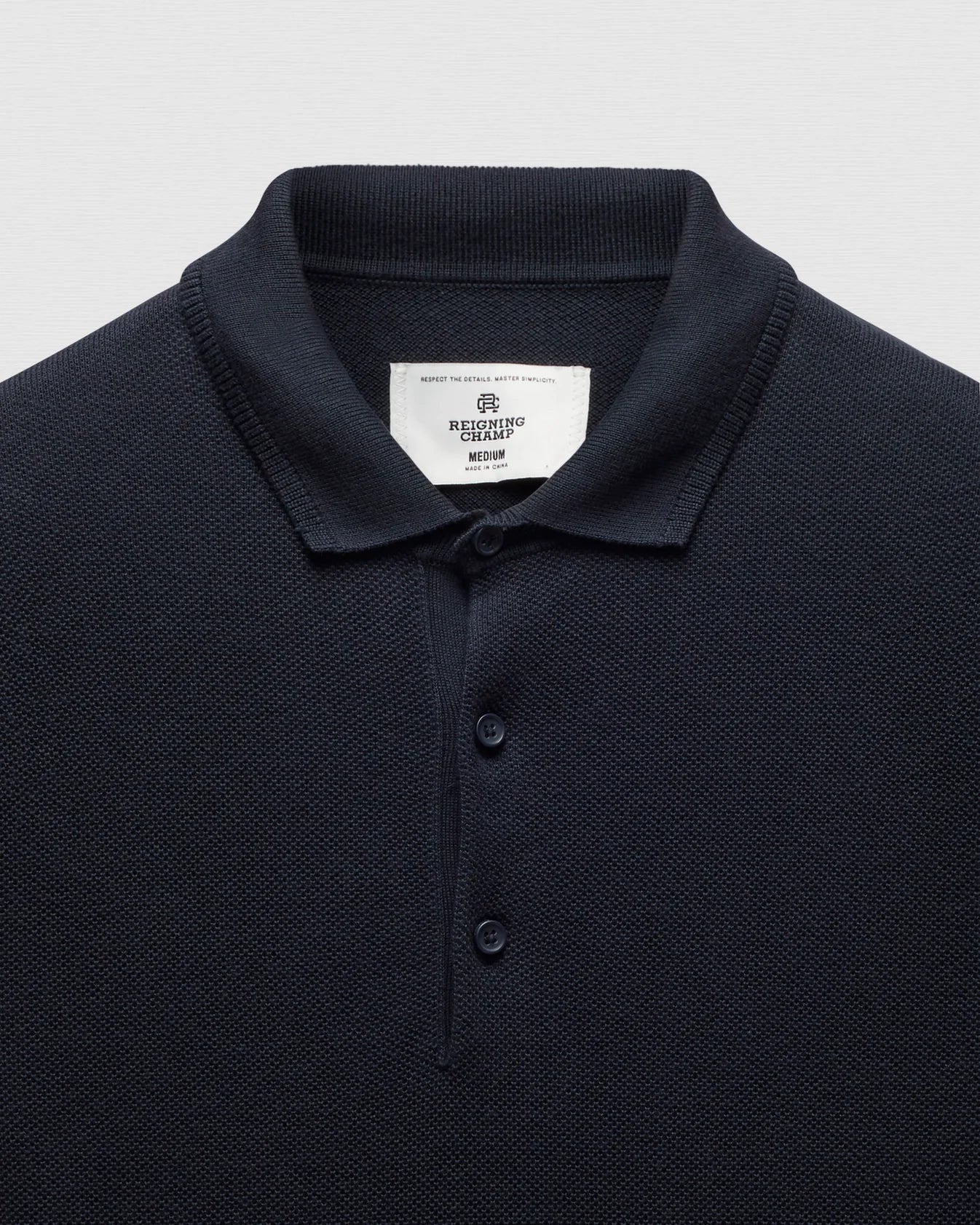 Supima Pique Ace Polo Navy