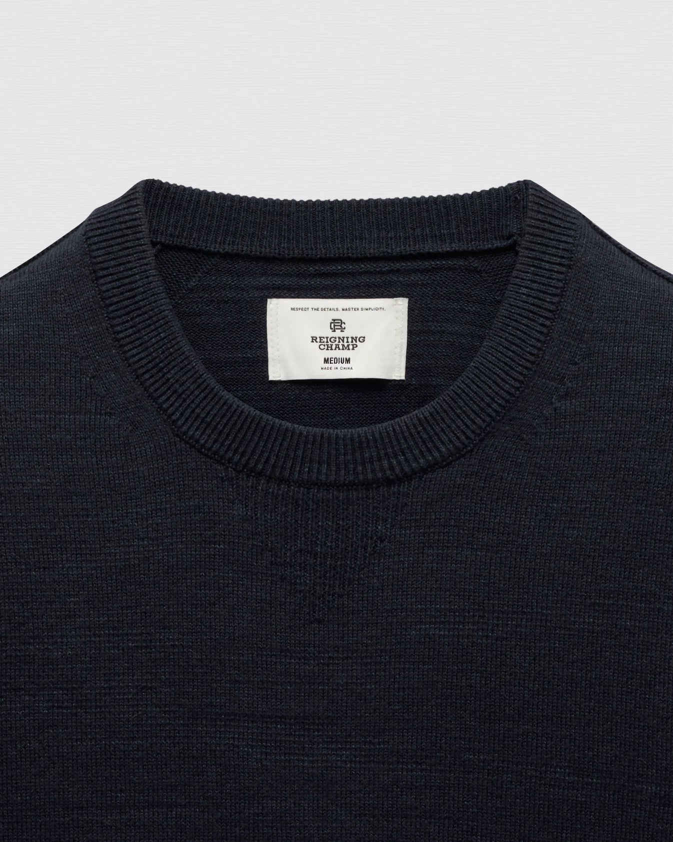 Cotton Slub Laurel Crewneck Navy