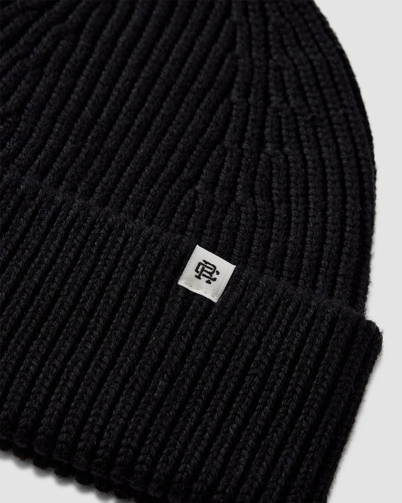 Merino Wool Watch Cap Beanie Black