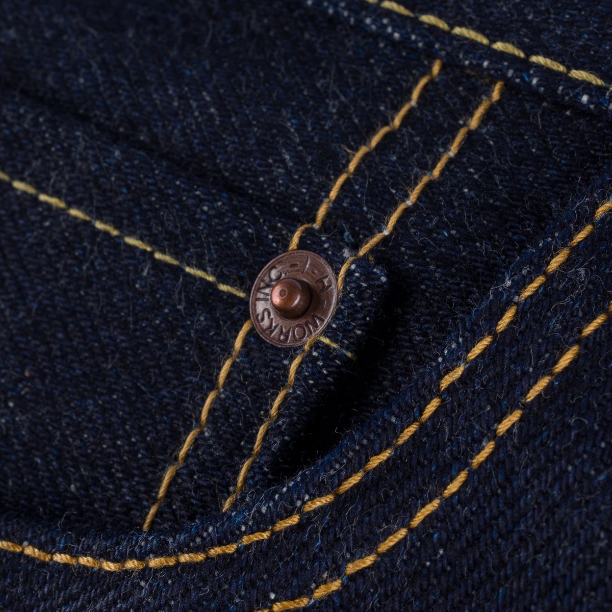 IH-666S-UHR 21/23oz Ultra Heavy Raw Selvedge Denim Slim Straight Indigo