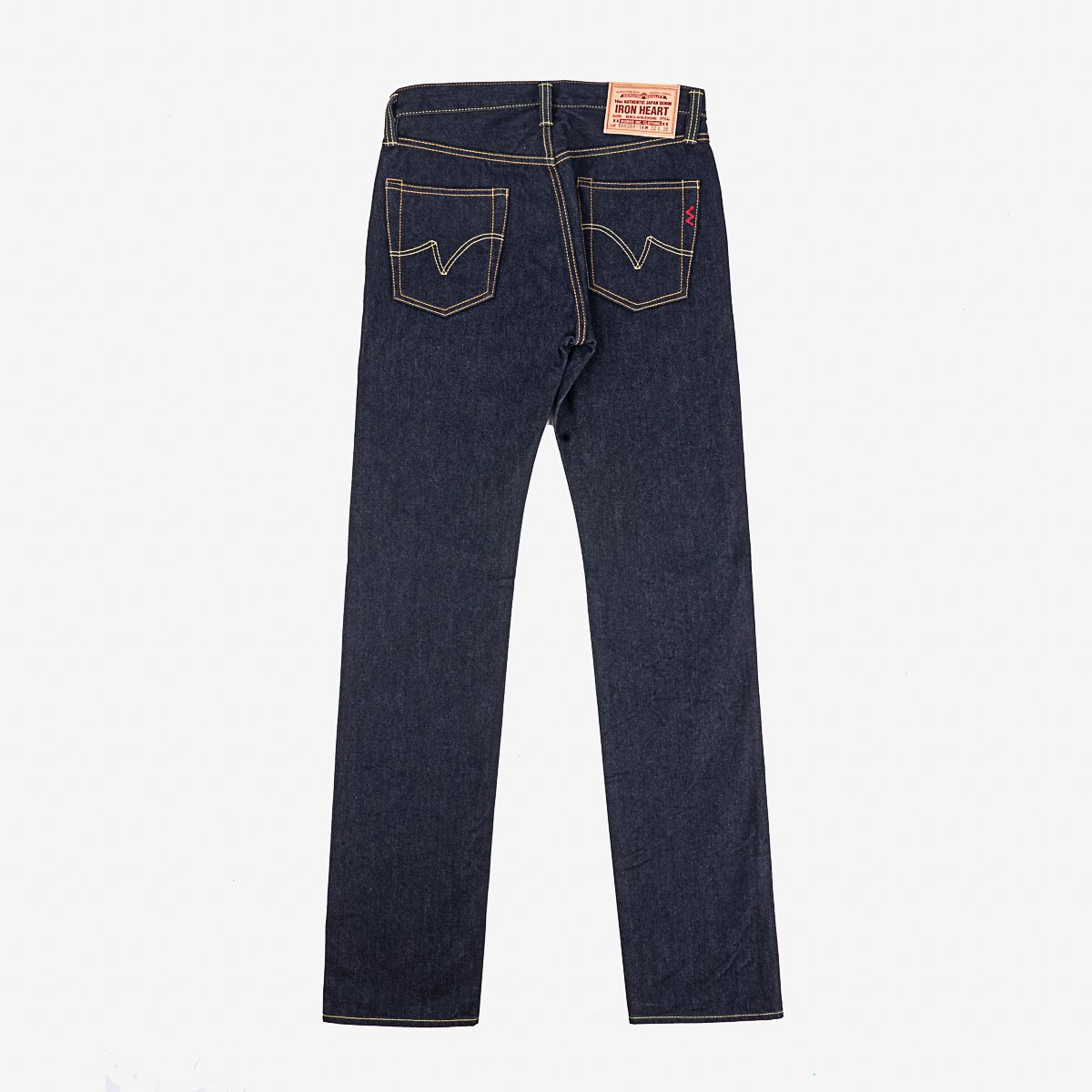 IH-666SBR-14 14oz Broken Twill Selvedge Denim Slim Straight Indigo