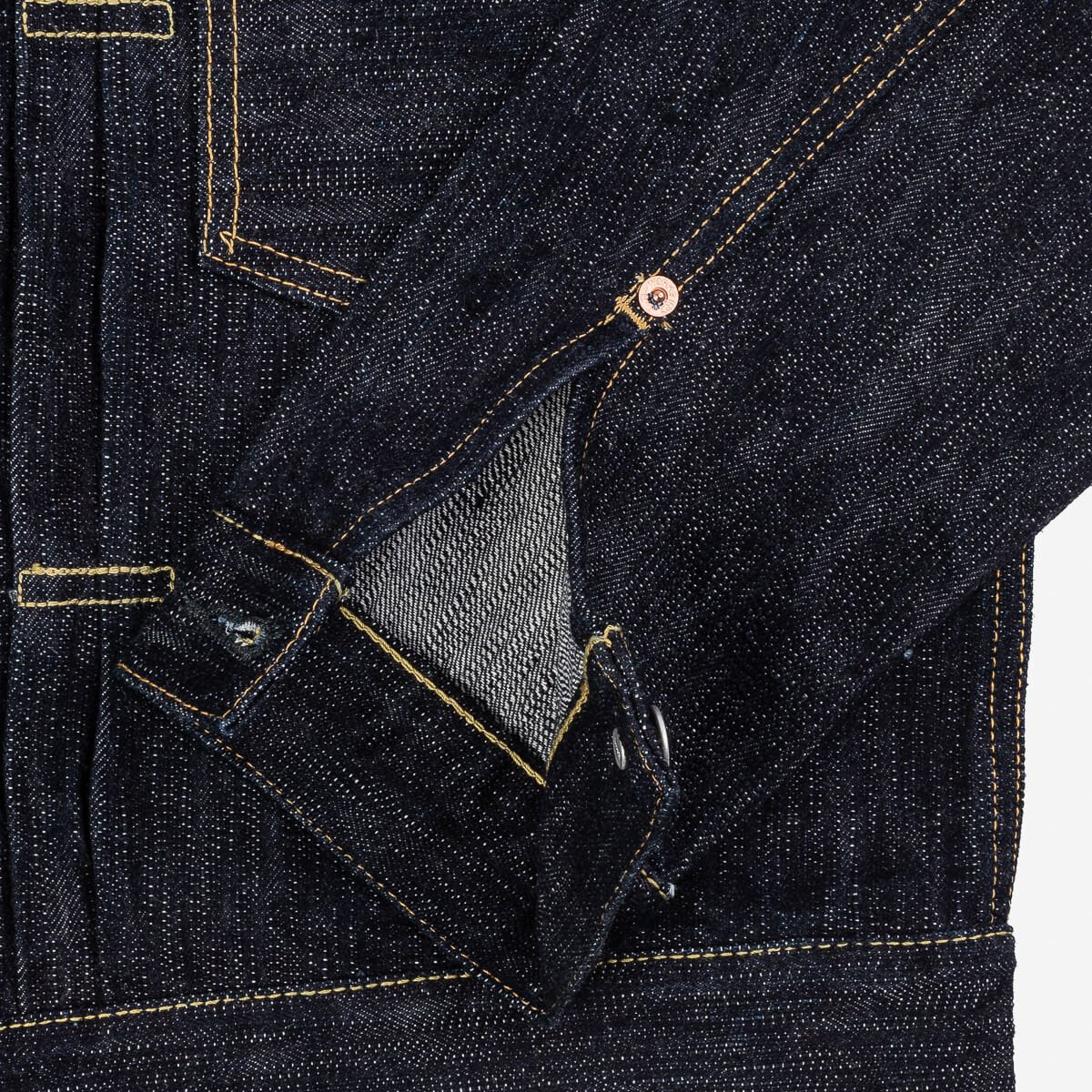 IHJ-507-SLB 16oz Slubby Selvedge Denim Type II Jacket Indigo