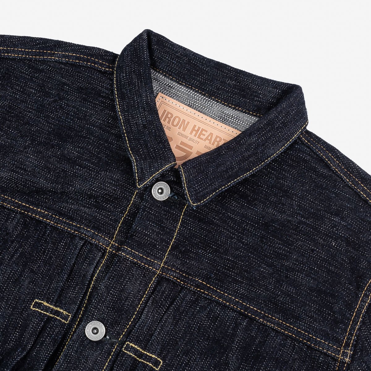 IHJ-507-SLB 16oz Slubby Selvedge Denim Type II Jacket Indigo