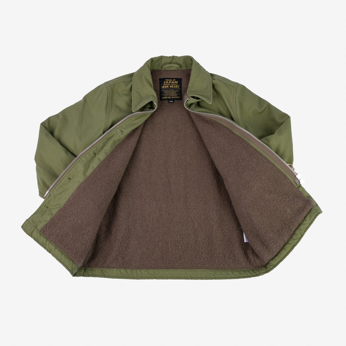 IHM-39-OLV Military Serge A2 Deck Jacket Olive