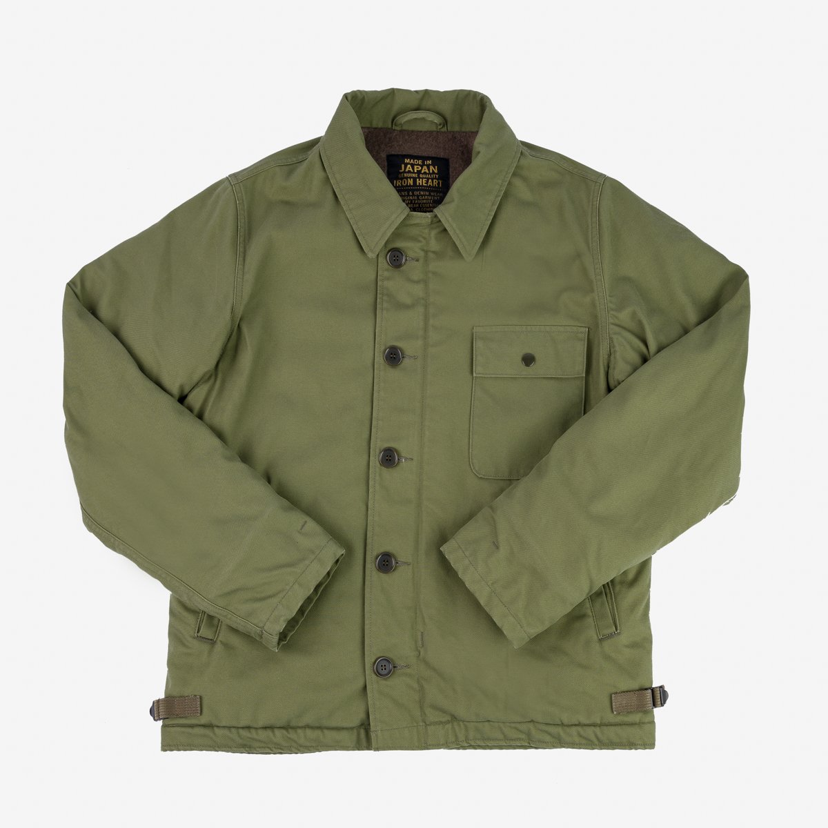 IHM-39-OLV Military Serge A2 Deck Jacket Olive