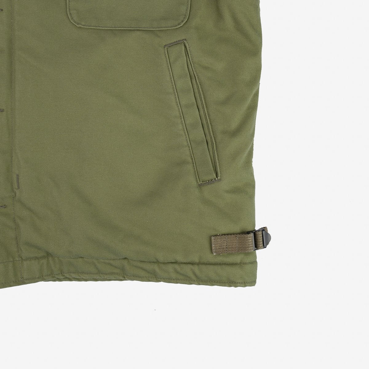 IHM-39-OLV Military Serge A2 Deck Jacket Olive