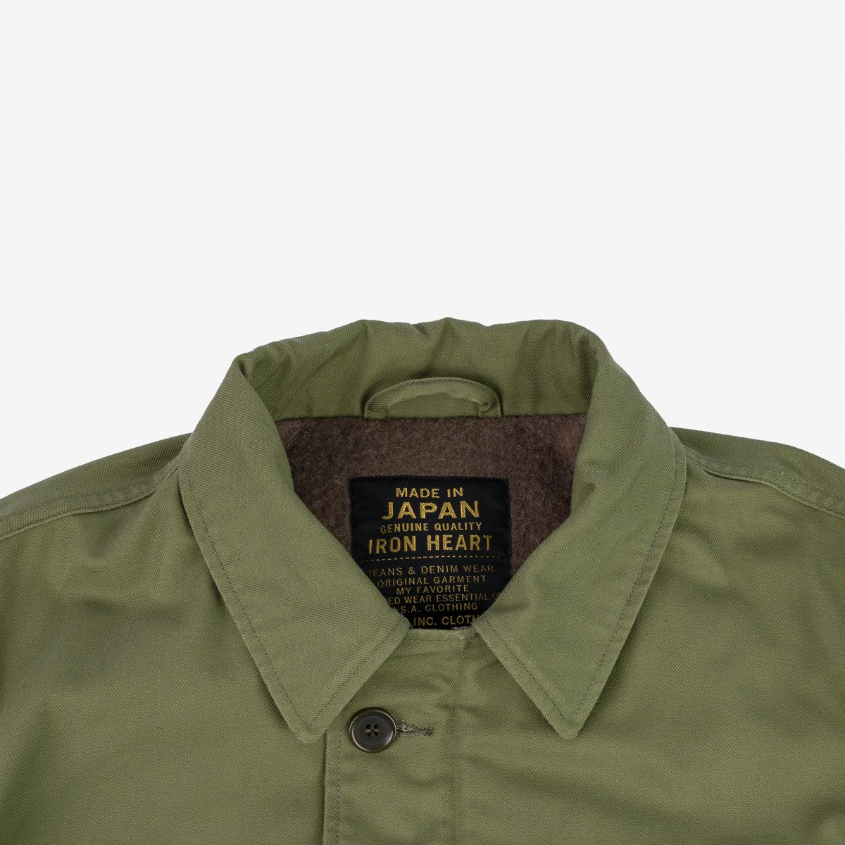 IHM-39-OLV Military Serge A2 Deck Jacket Olive
