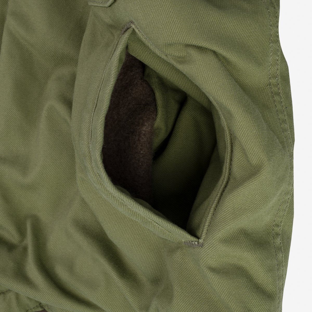 IHM-39-OLV Military Serge A2 Deck Jacket Olive