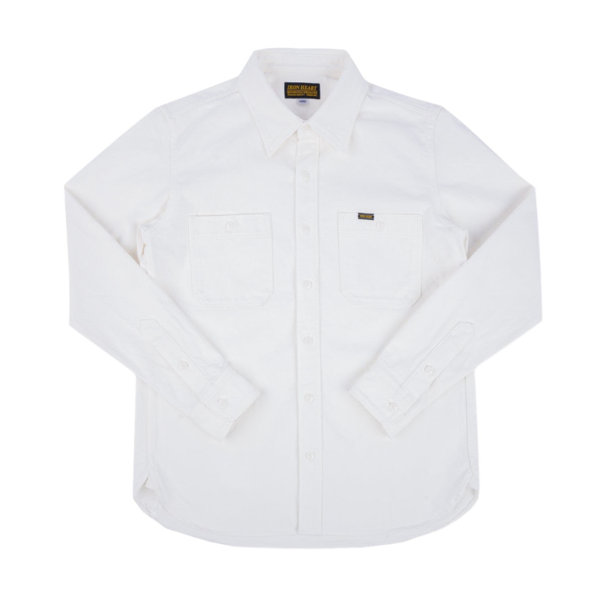 IHSH-391-WHT 13.5oz Denim Work Shirt White