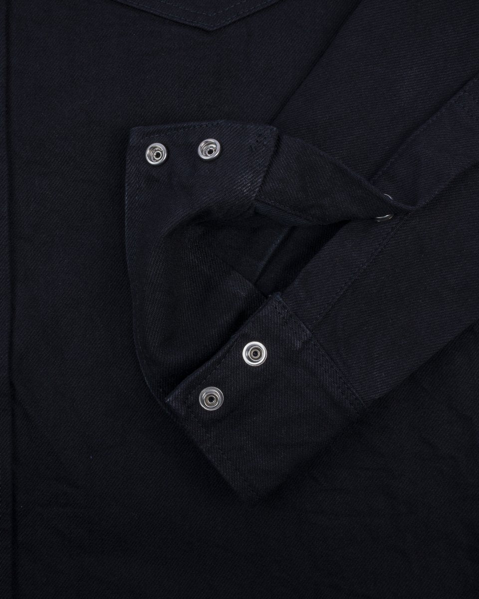 IHSH-396-BLK 13.5oz Denim Western Shirt Black