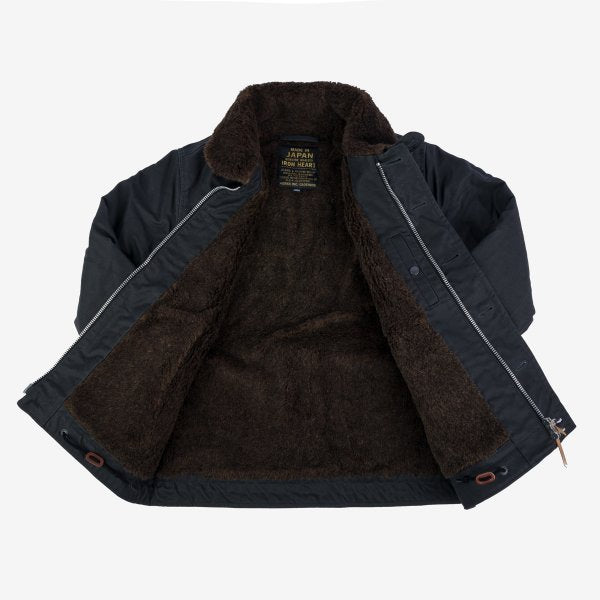 IHM-37-BLK Oiled Whipcord N1 Deck Jacket Black