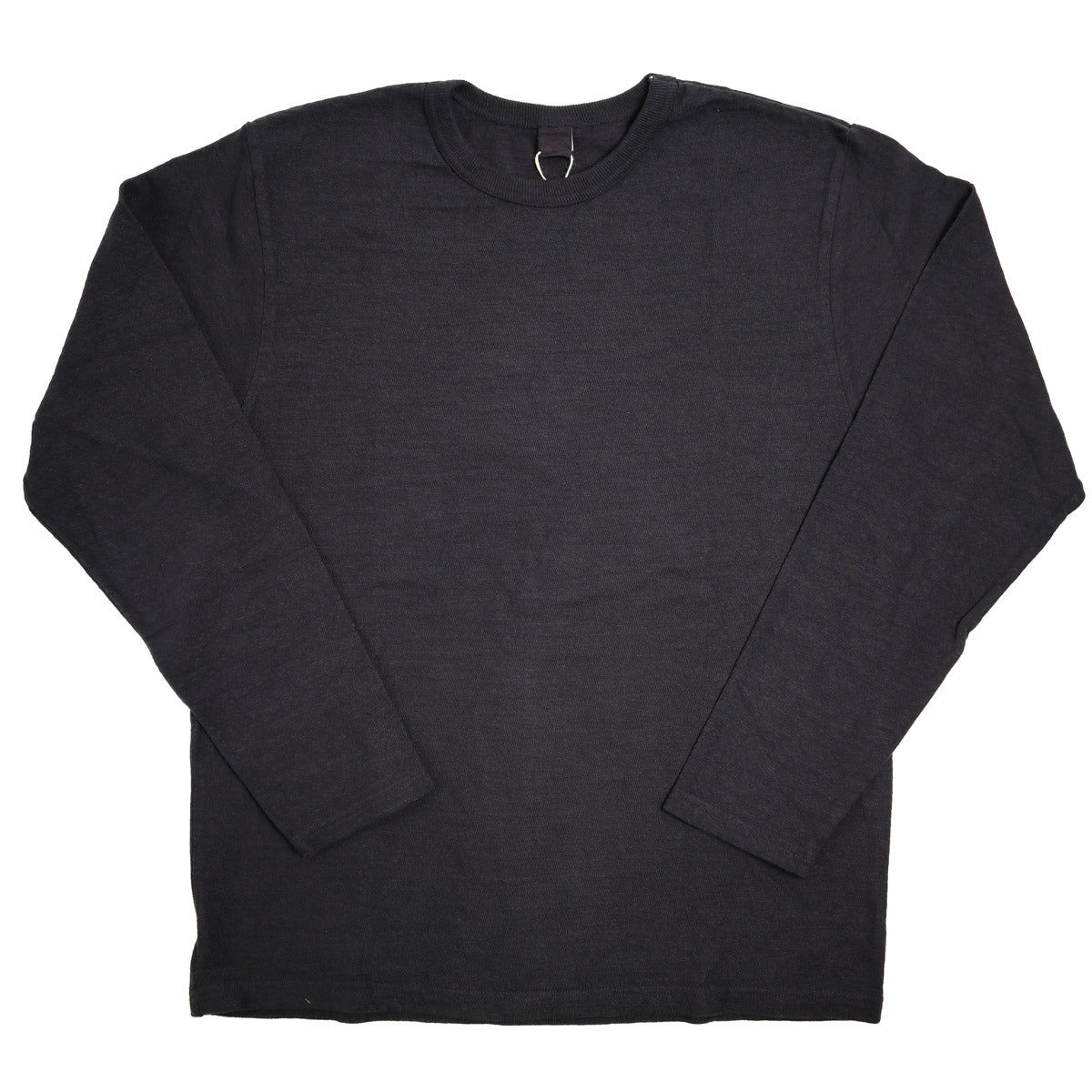 No. 8 Slub Nep Long Sleeve T-Shirt Black