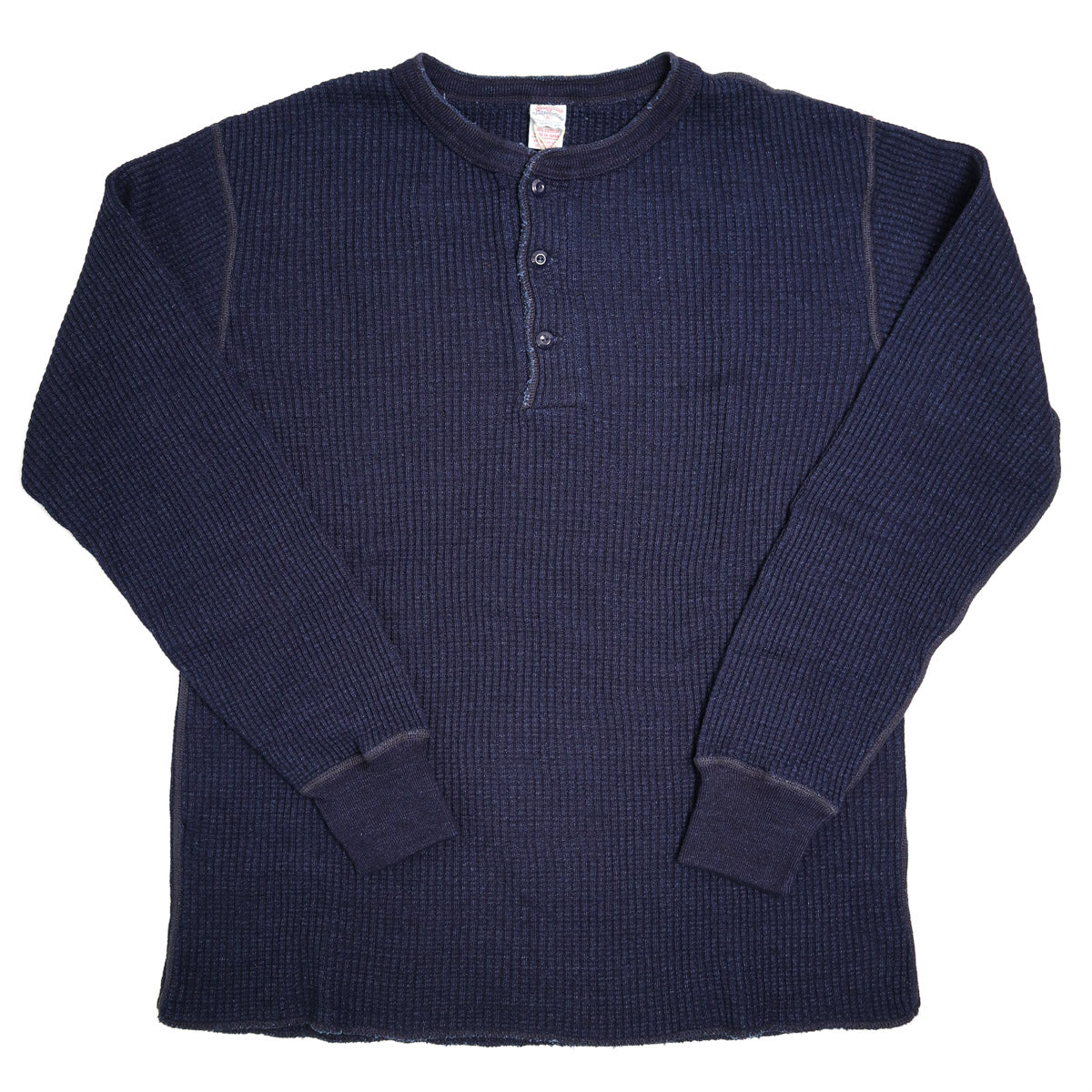 Big Waffle Henley Thermal Indigo