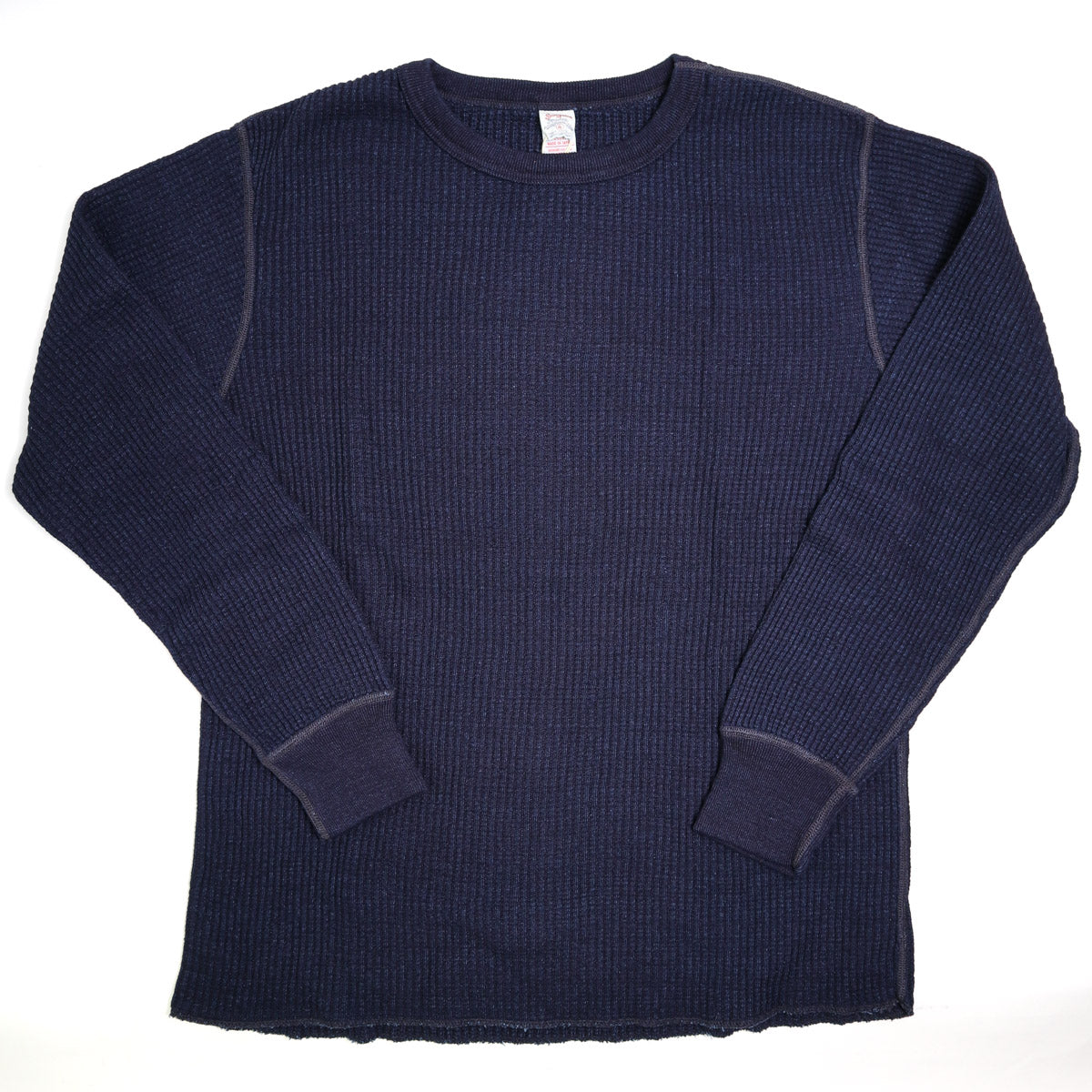 Big Waffle Crewneck Thermal Indigo