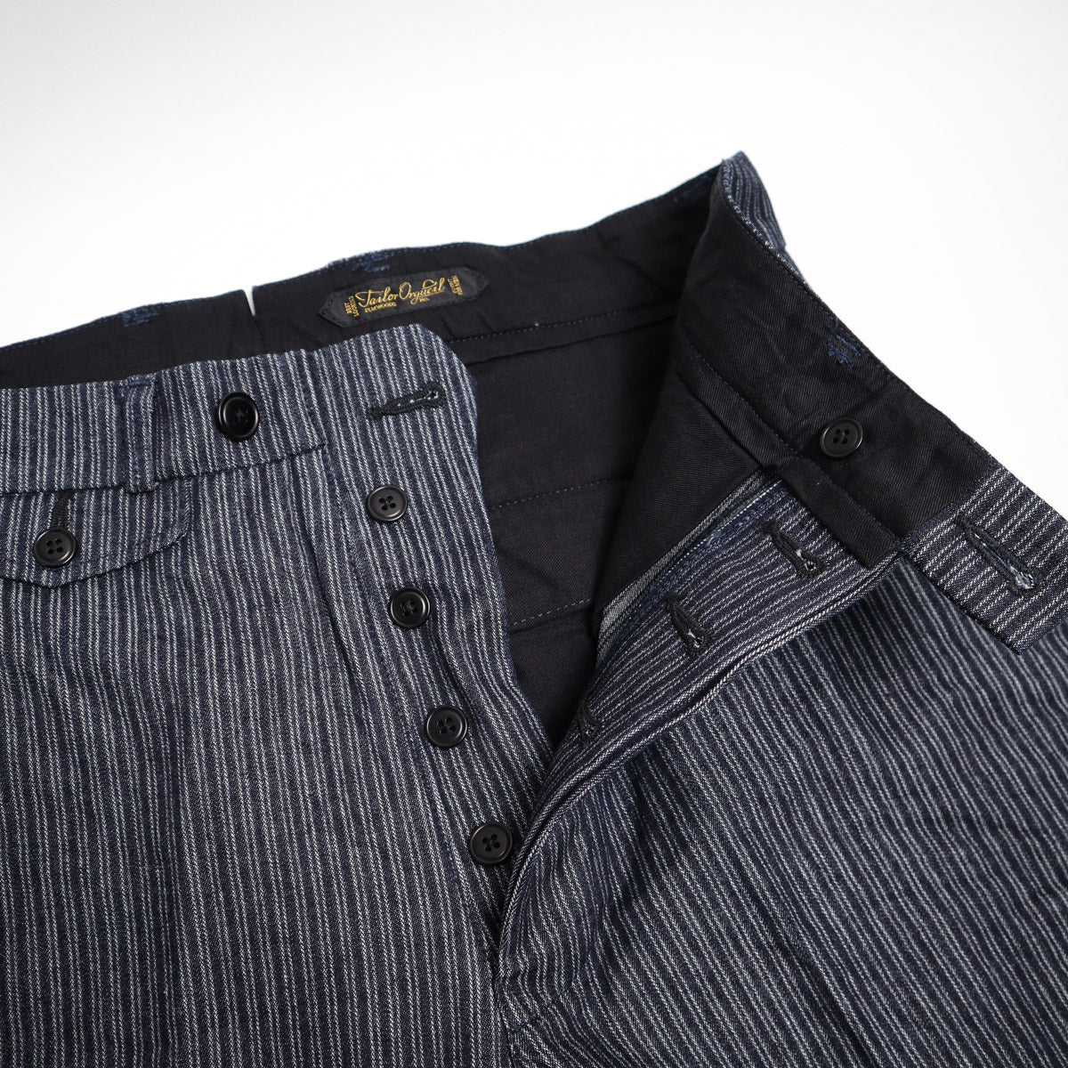 OR-1123 Tailor Work Trousers Indigo Stripe