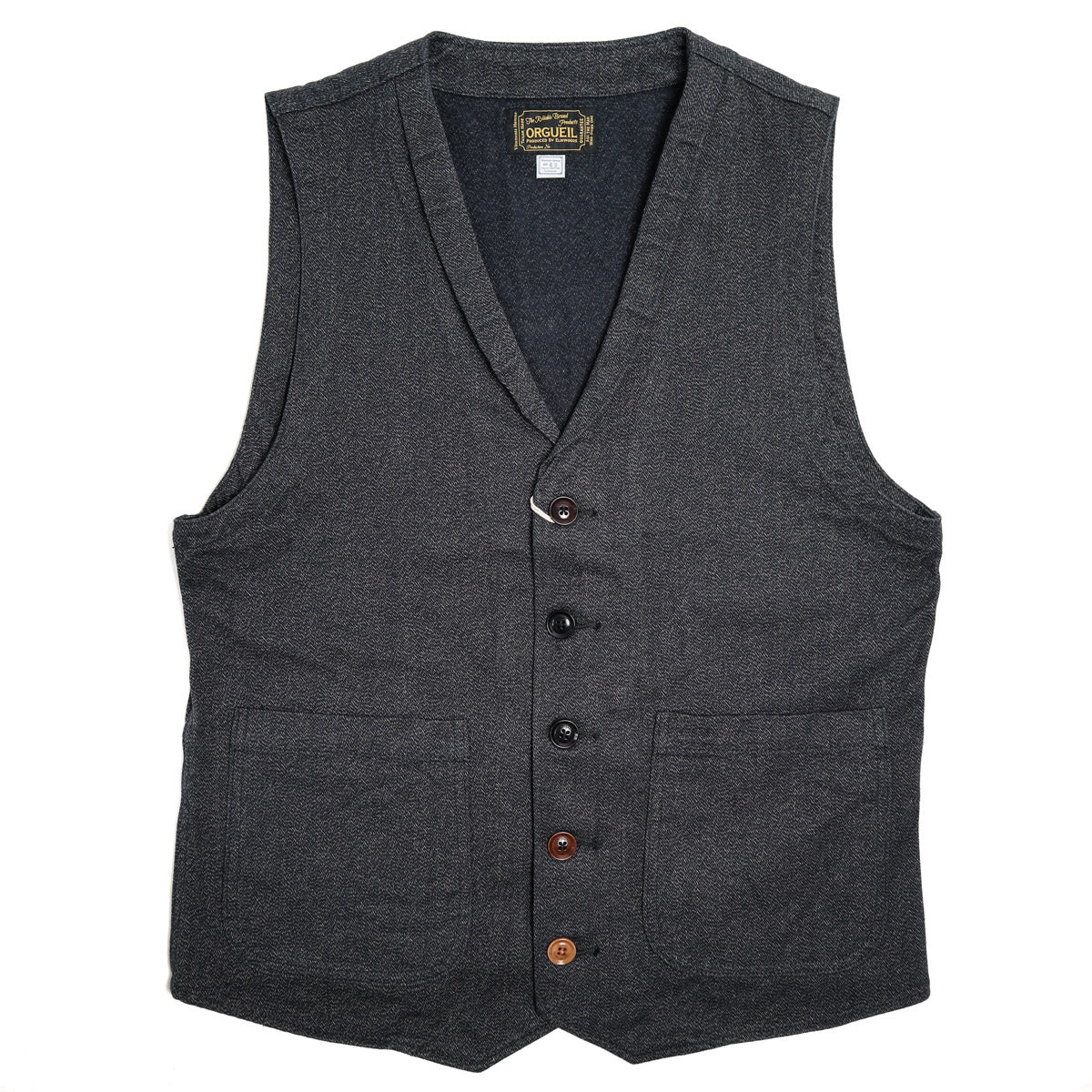 OR-4009 Gilet Heather Black