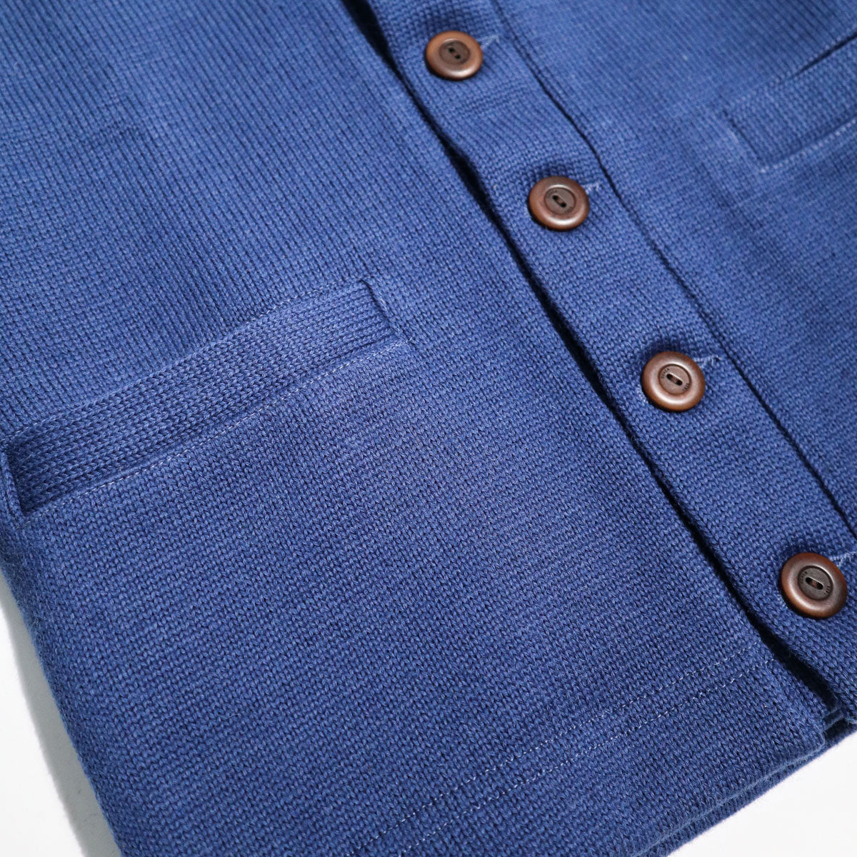 Brooklyn x Dehen Classic Cardigan Sweater Bridge Blue