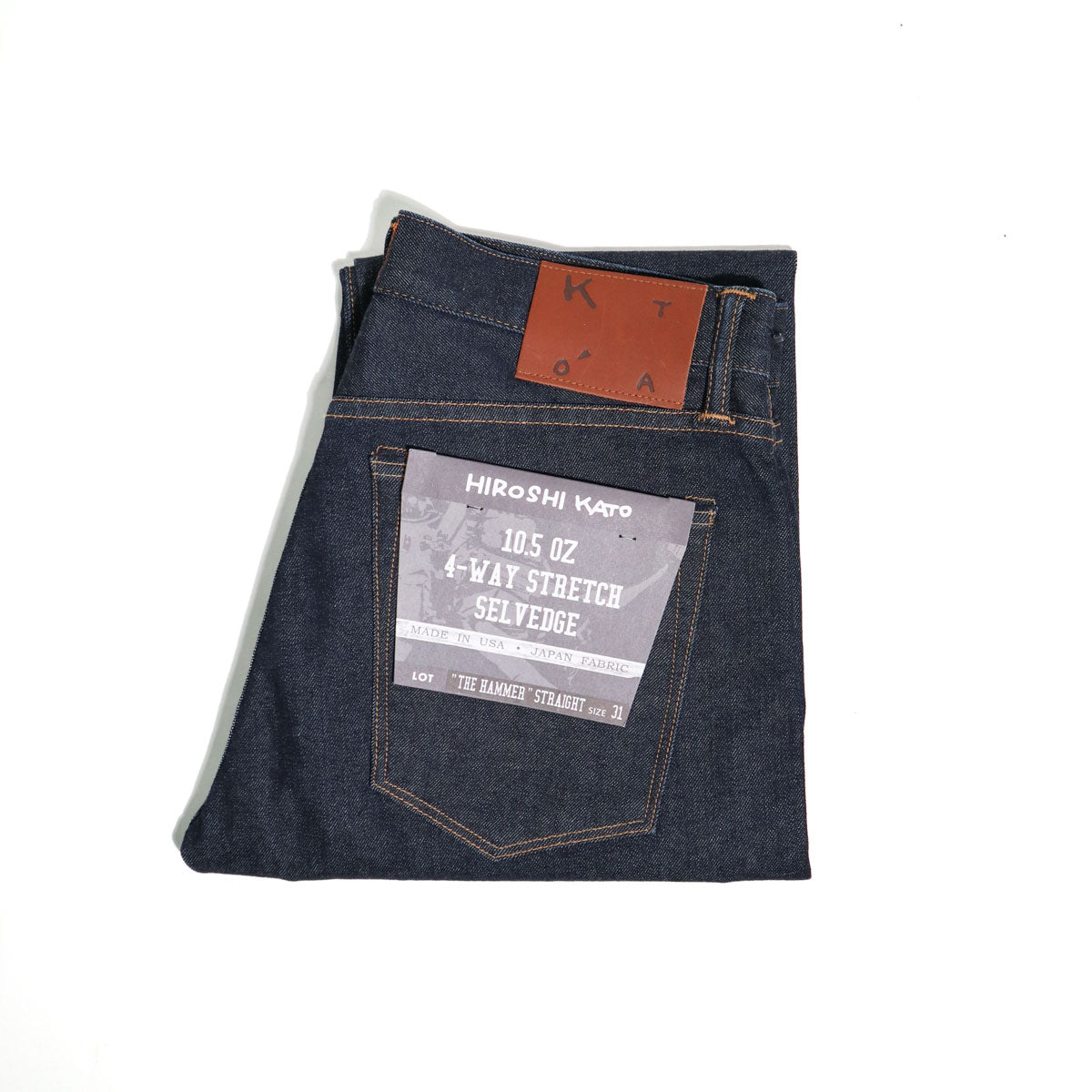 The Hammer Straight 10.5oz Indigo One Wash Selvedge Denim