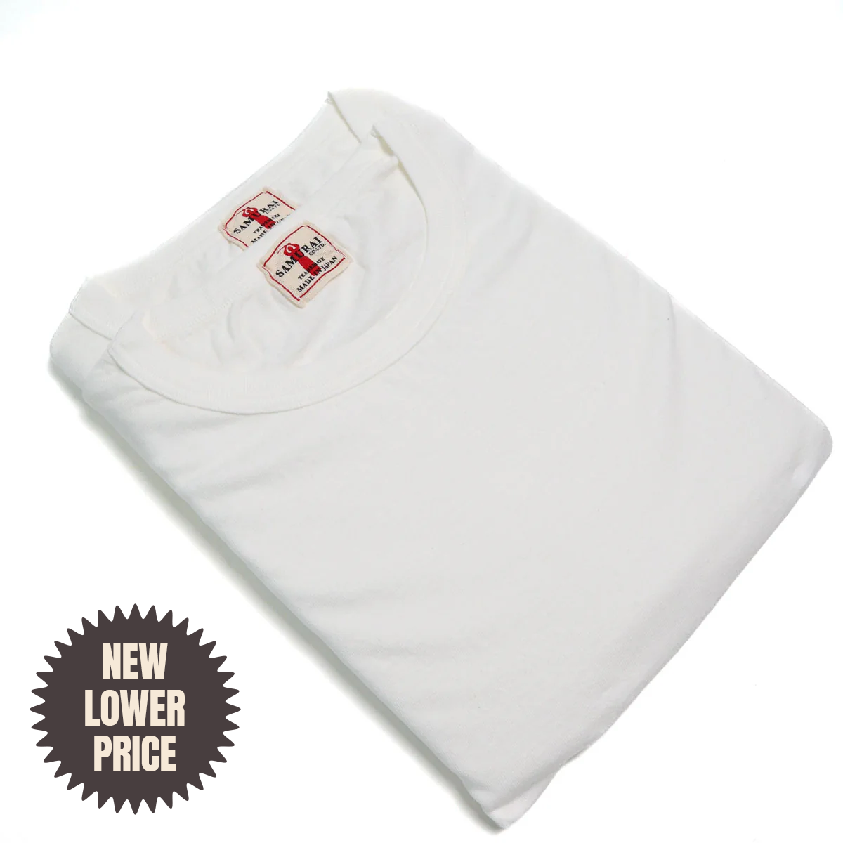 SJ2PST-CREW 2 Pack Loopwheel Tee White