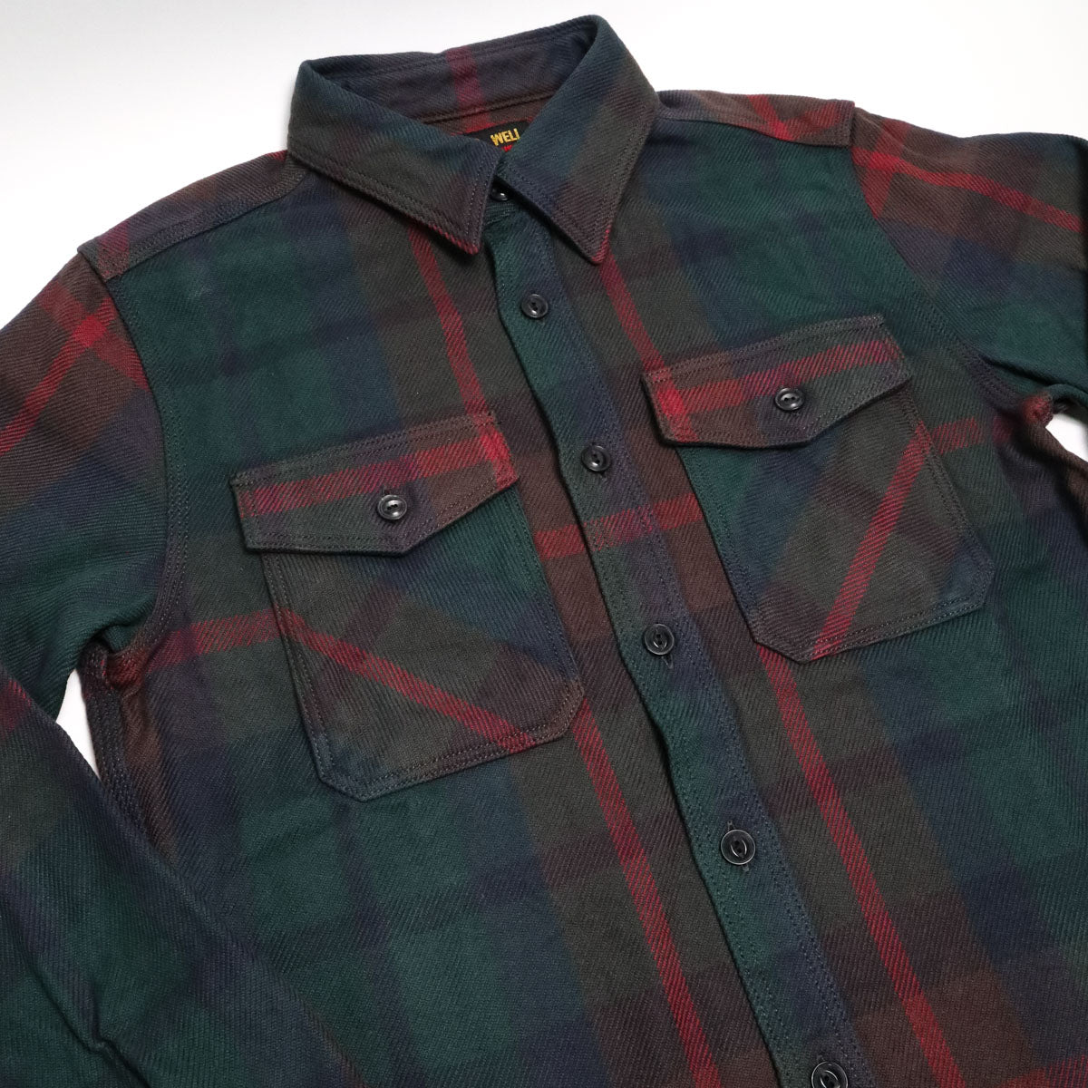 15.5oz Extra Heavy Flannel Shirt Green