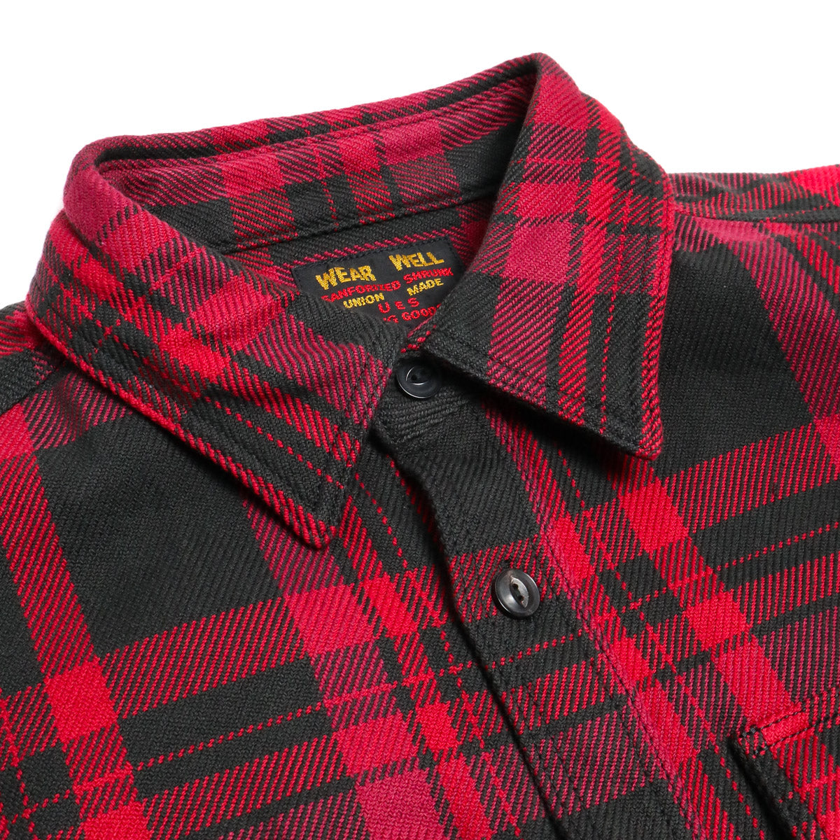 UES 15.5oz Extra Heavy Flannel Shirt Red