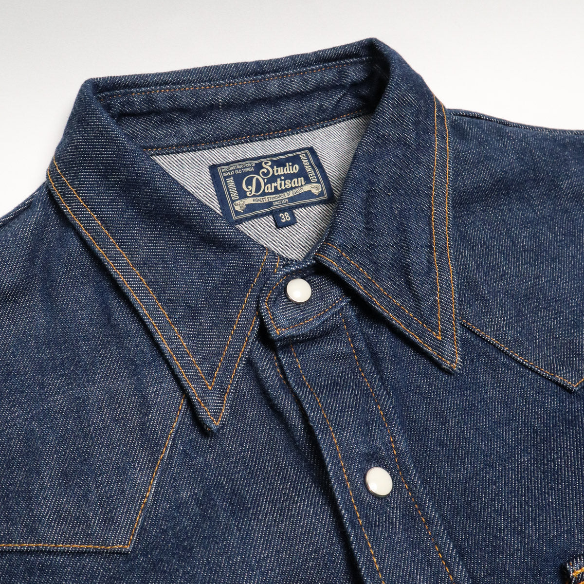 D5701 OW Natural Indigo Denim Western Shirt