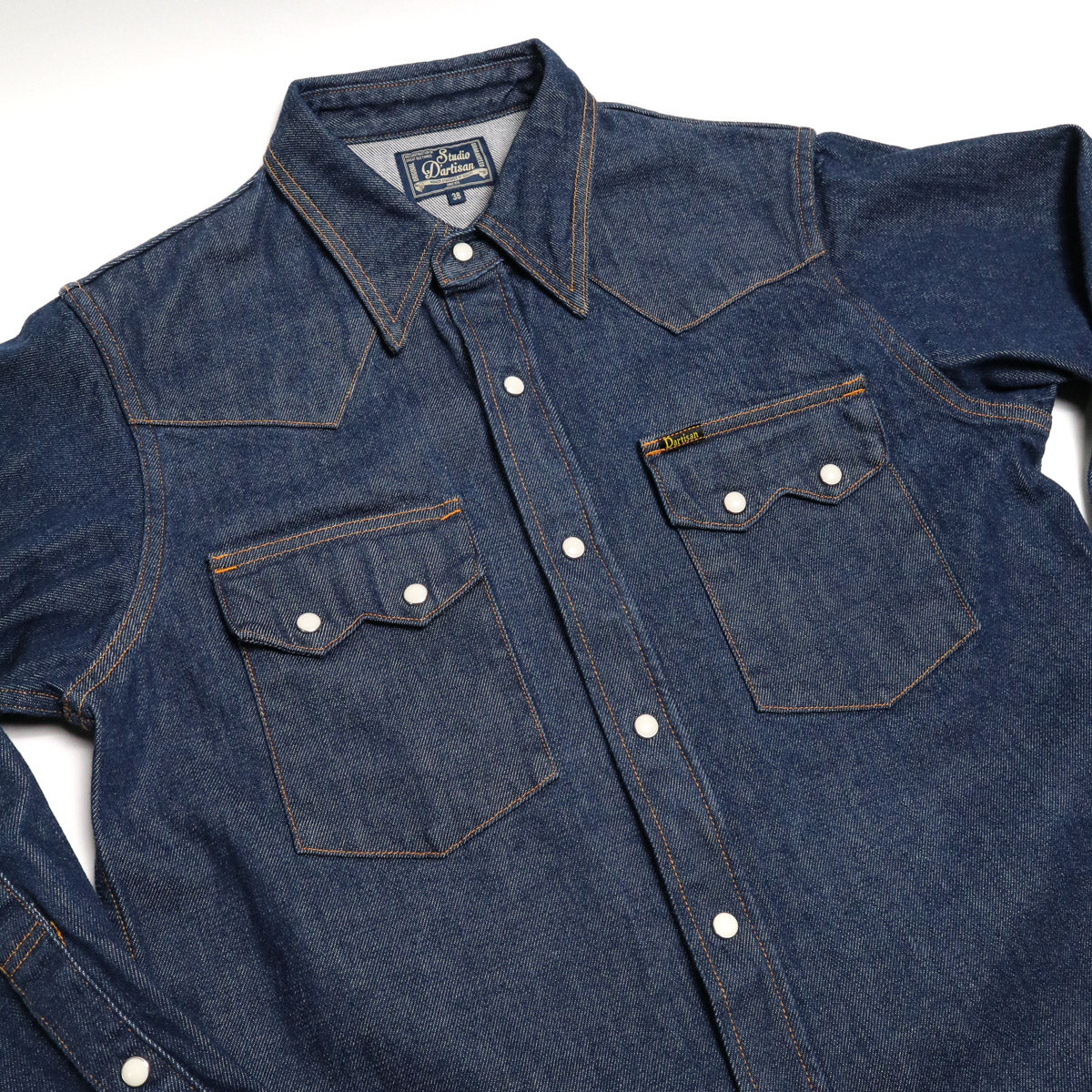 D5701 OW Natural Indigo Denim Western Shirt