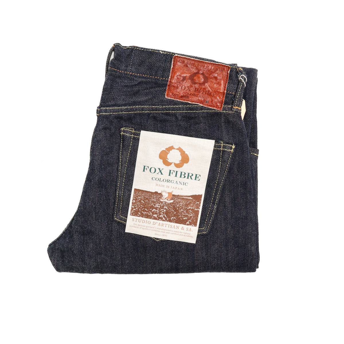 1828S OW Fox x G3 Colorganic Relaxed Taper Selvedge Denim Indigo