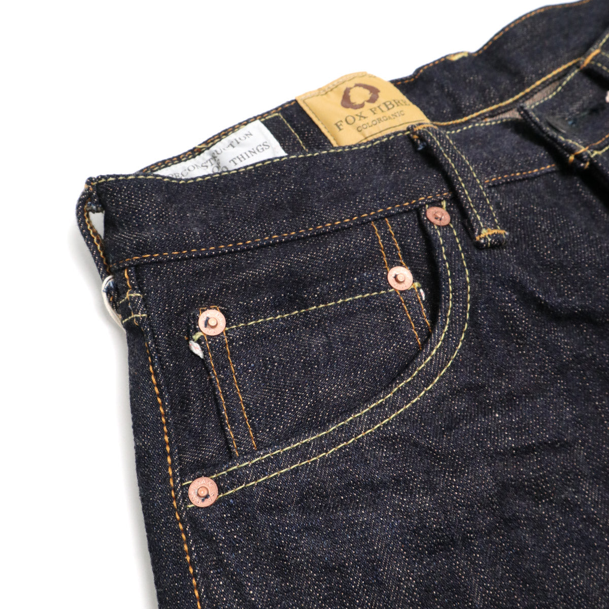 1828S OW Fox x G3 Colorganic Relaxed Taper Selvedge Denim Indigo