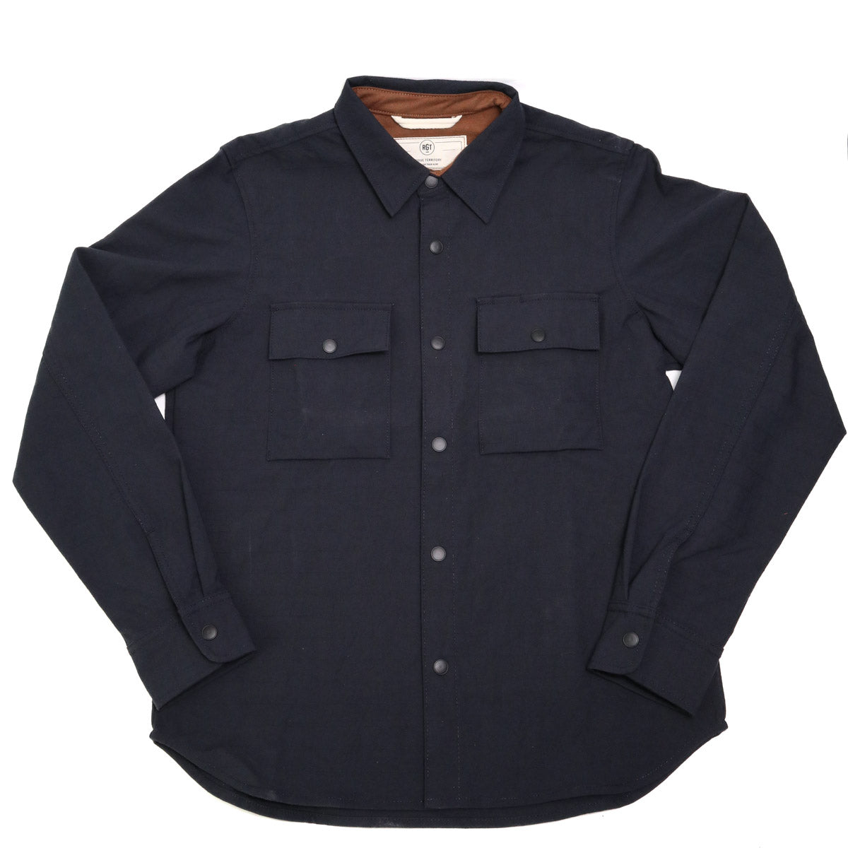 Oxford Overshirt Navy Nylon Grid Canvas