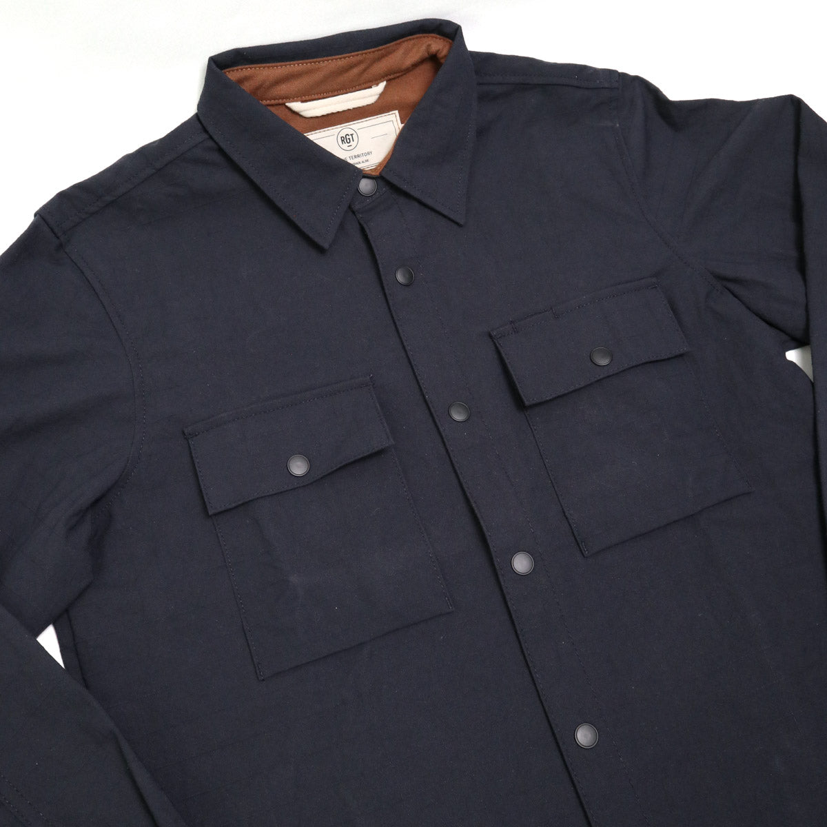 Oxford Overshirt Navy Nylon Grid Canvas