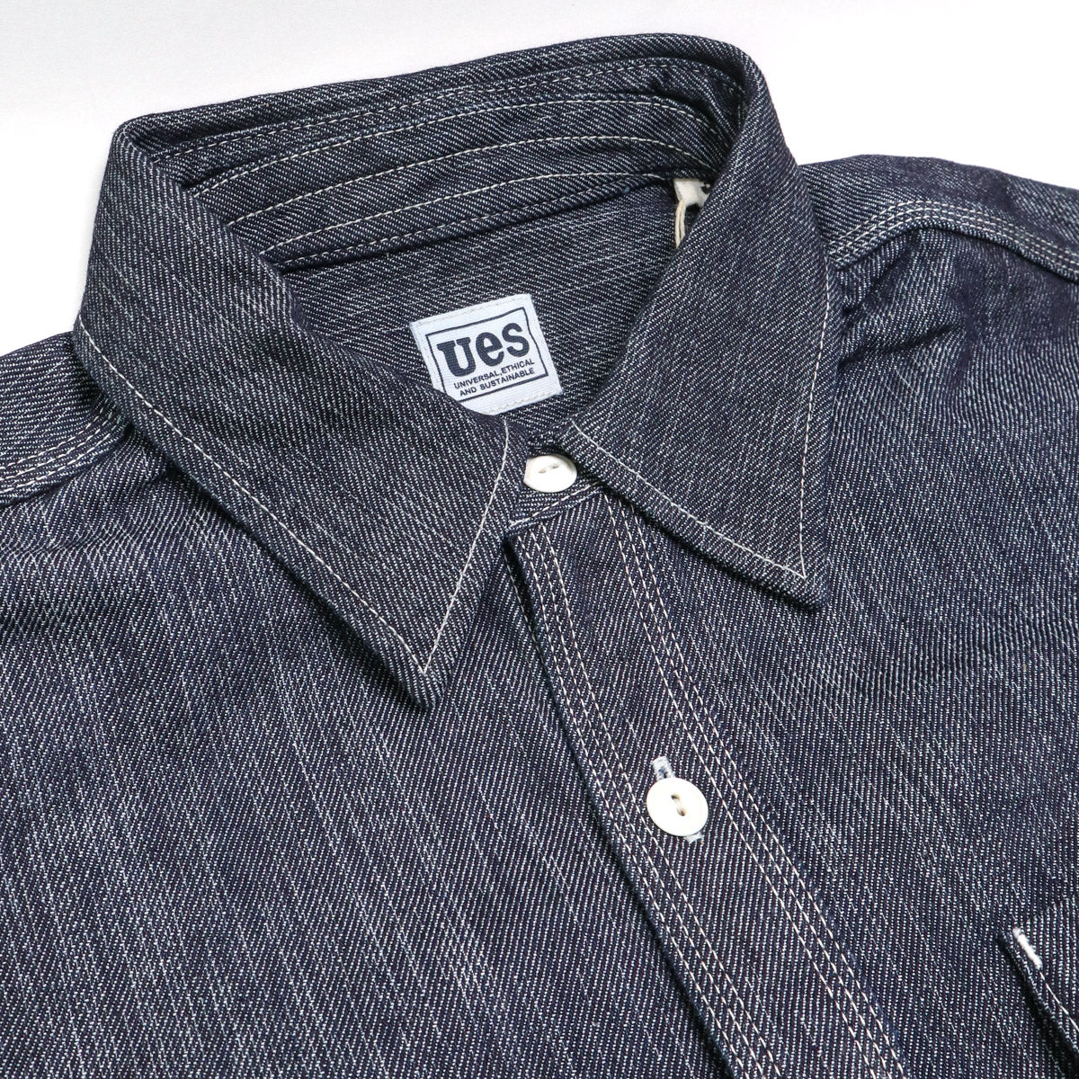 11.4oz Indigo Double Weave Denim Shirt