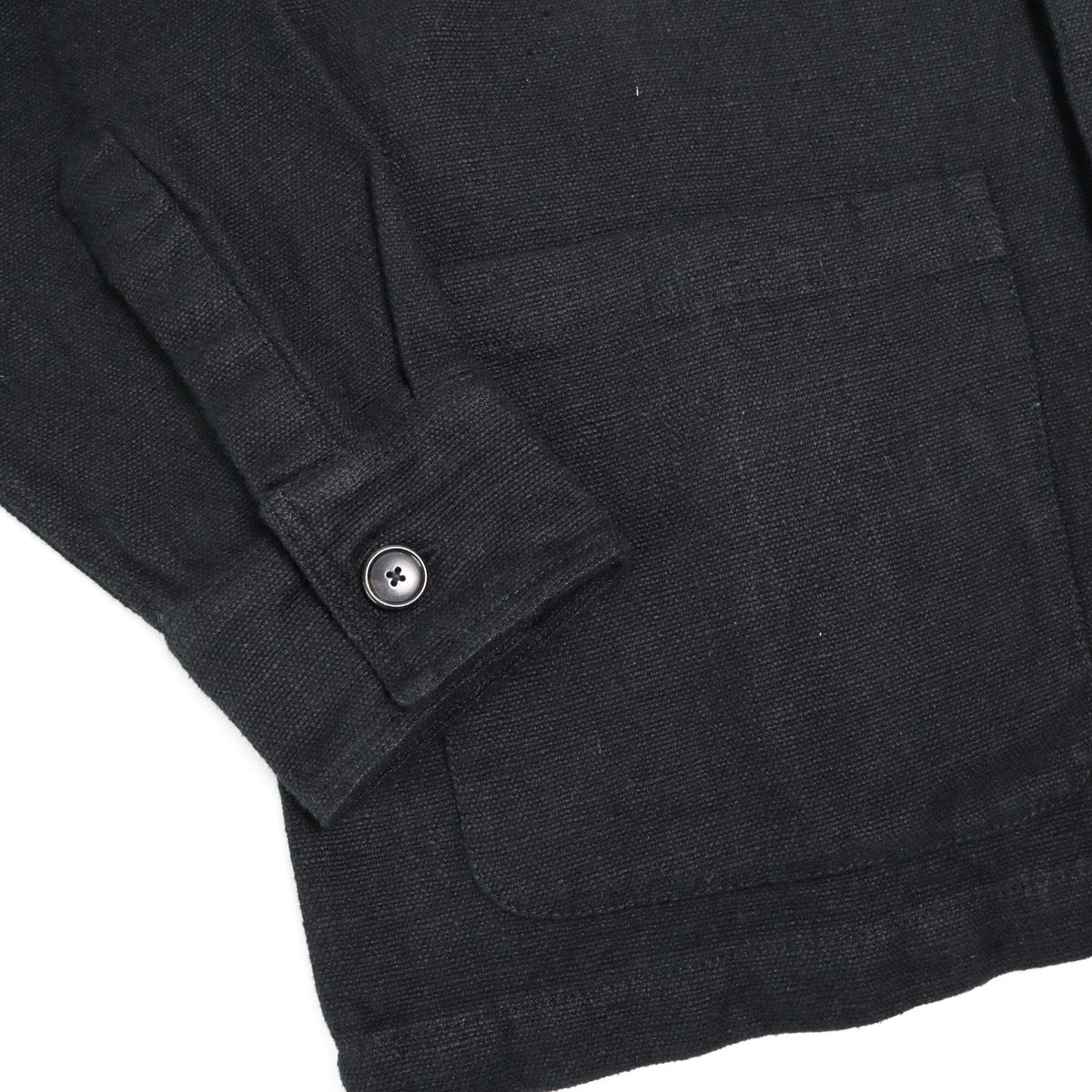 Shop Jacket Black Cotton/Linen