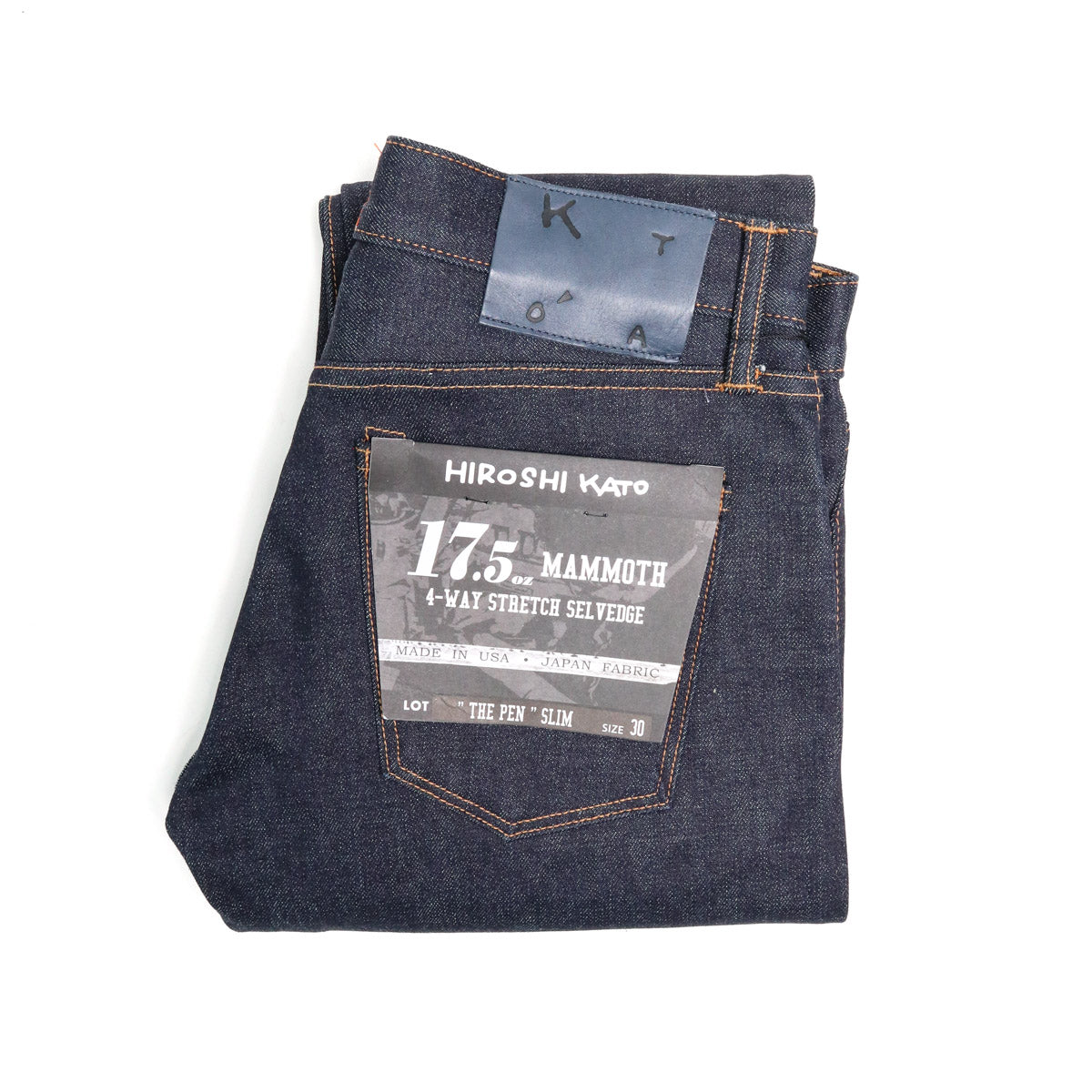 The Pen 17.5oz Mammoth Indigo Raw Selvedge Denim